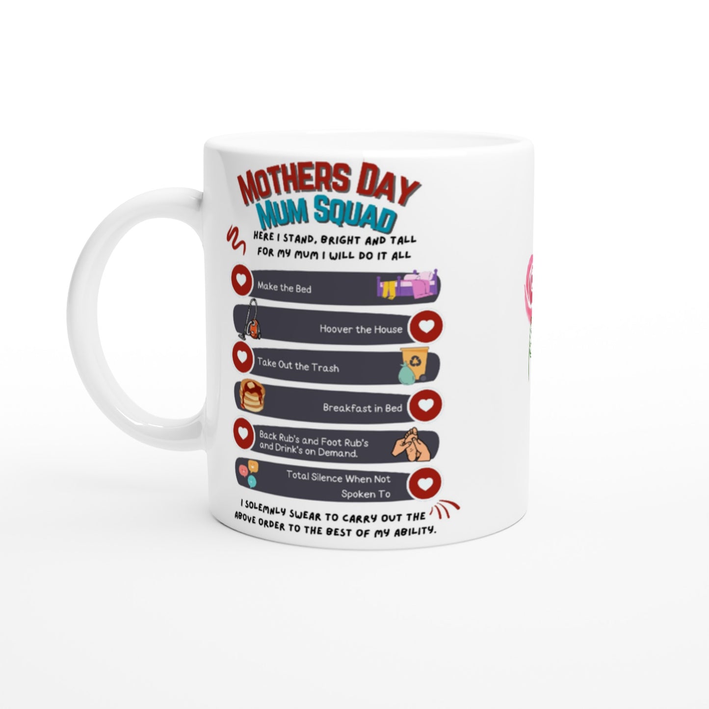Mothers day, Mum Squad : White 11oz Ceramic Mug