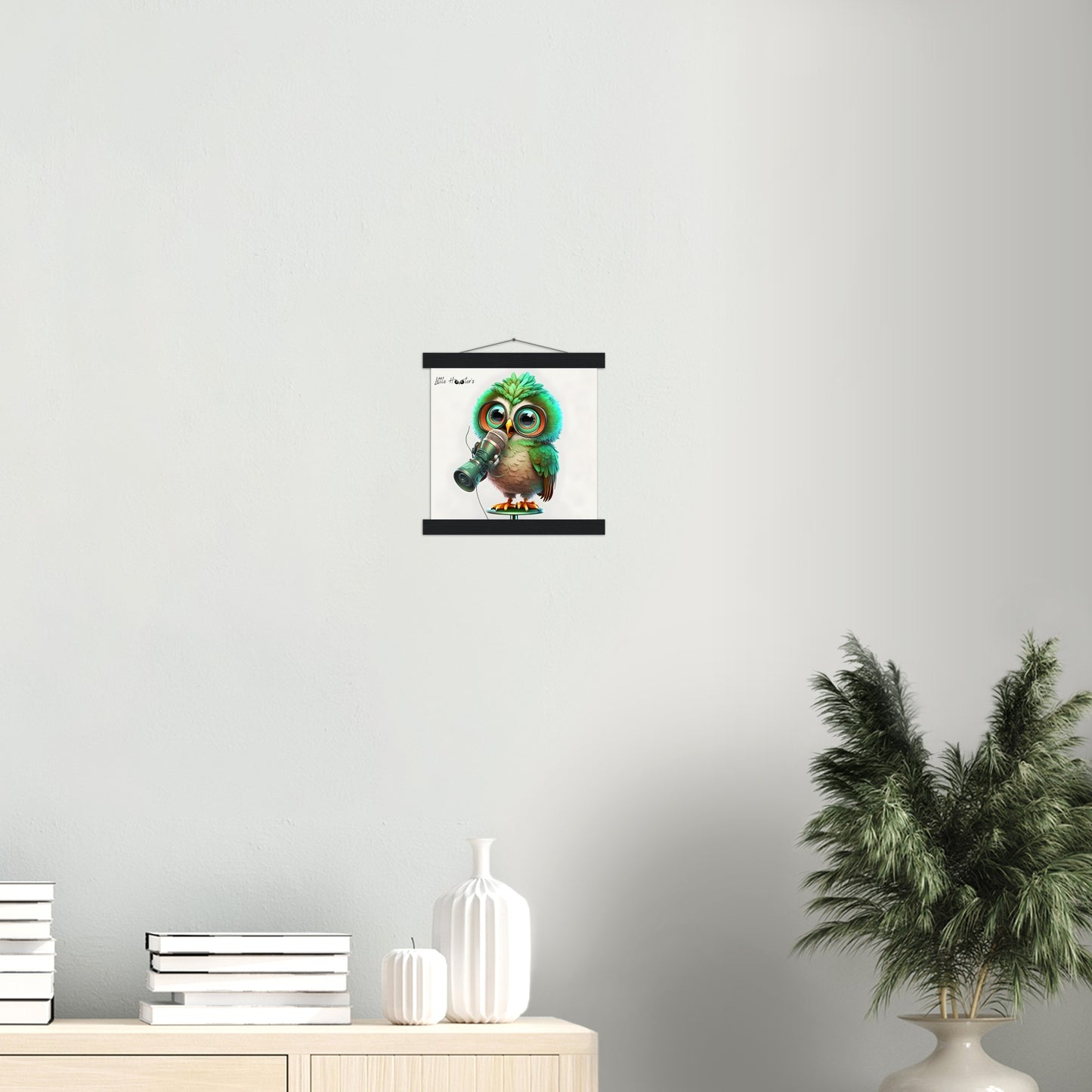 Chip, Little Hooters Owl : Premium Matte Paper Poster with Hanger