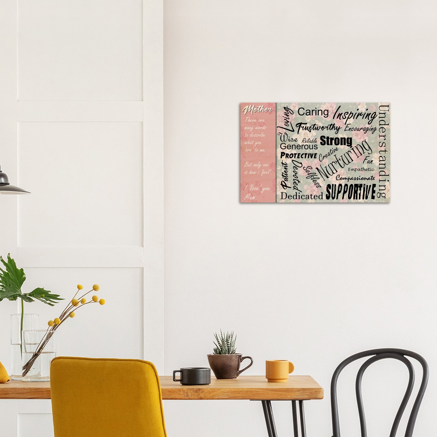 Wood Prints : Mothers Day Mothers Words