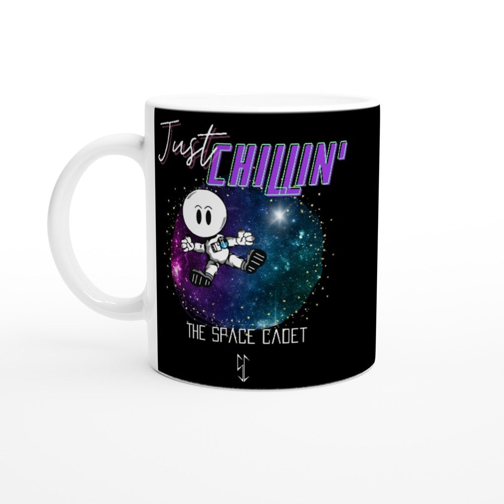 Just Chillin! : Fun Black & White 11oz Ceramic Mug