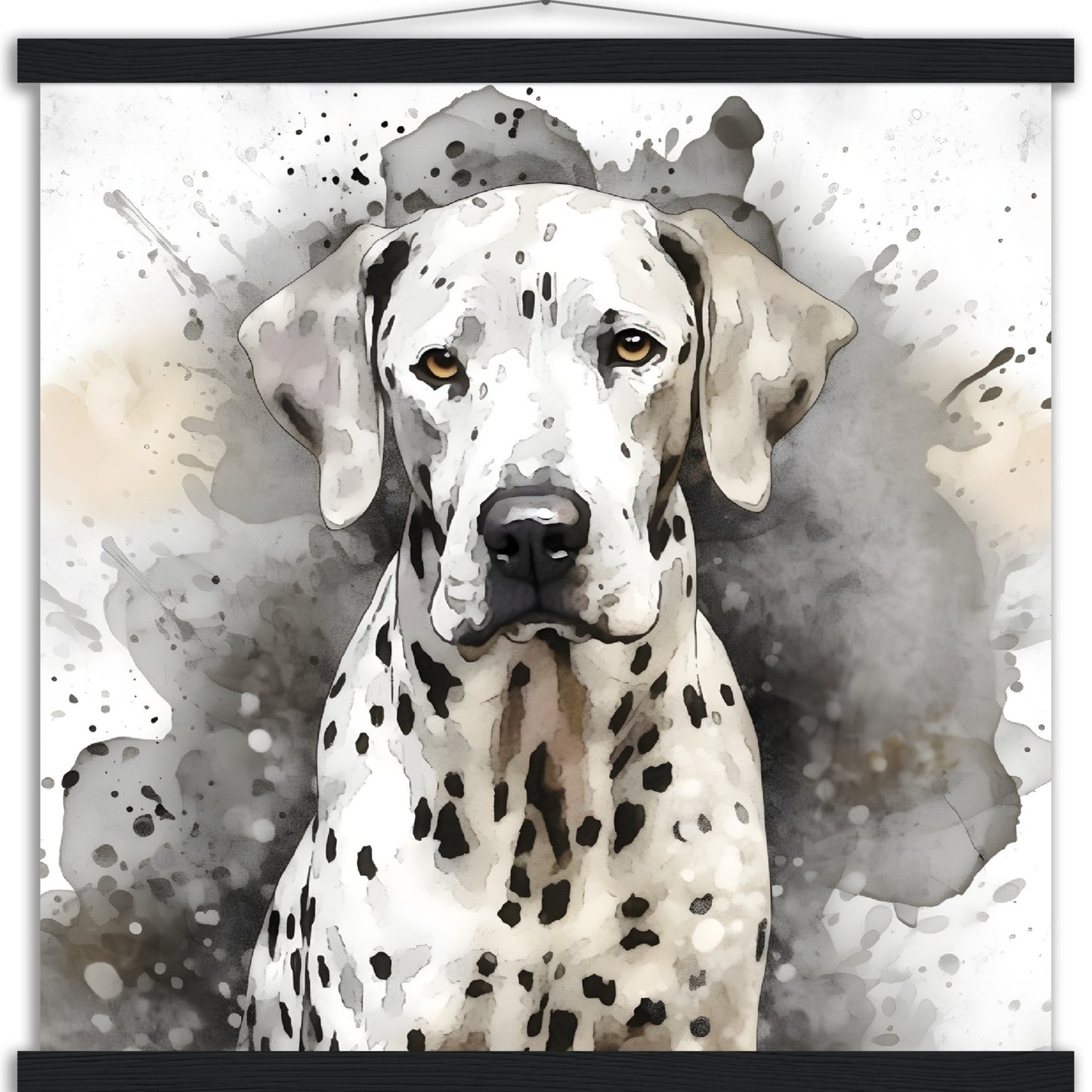 Dalmation Dog Watercolor Premium Matte Paper Poster with Hanger