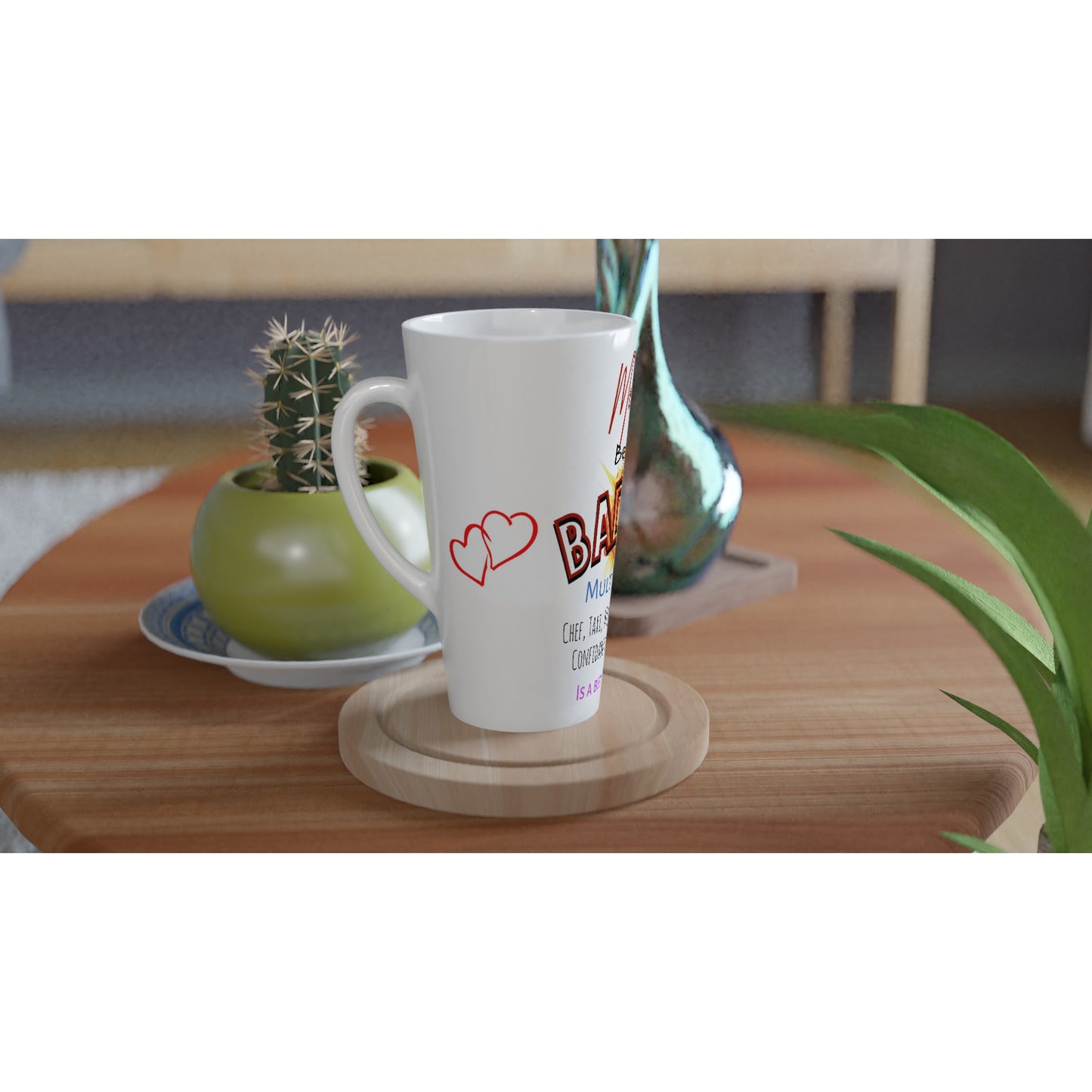 Mother, because Bad Ass Multi Tasking... : White Latte 17oz Ceramic Mug