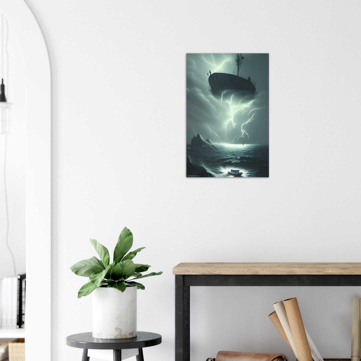 Aluminum Print : Escape : A UFO Sci Fi collection of Aluminium prints.