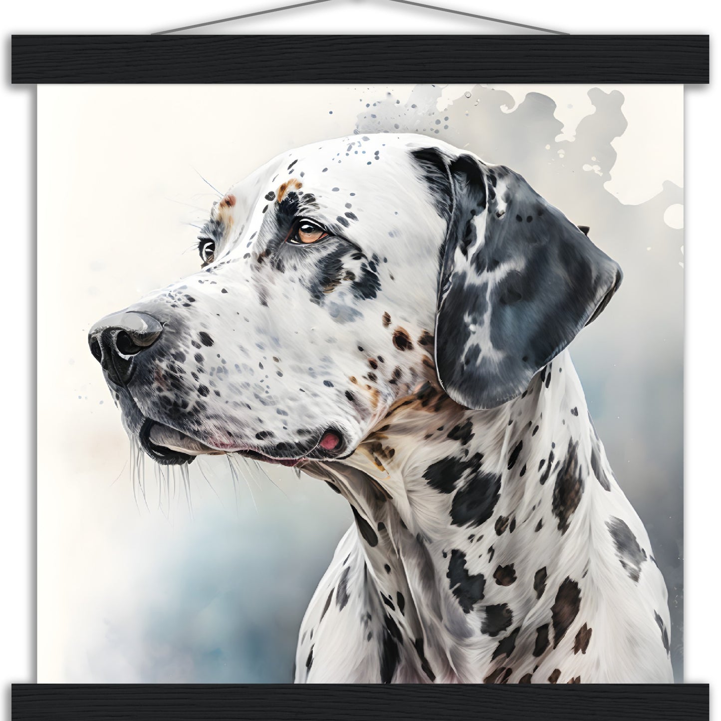 Dalmation Dog (c) Watercolor Premium Matte Paper Poster with Hanger