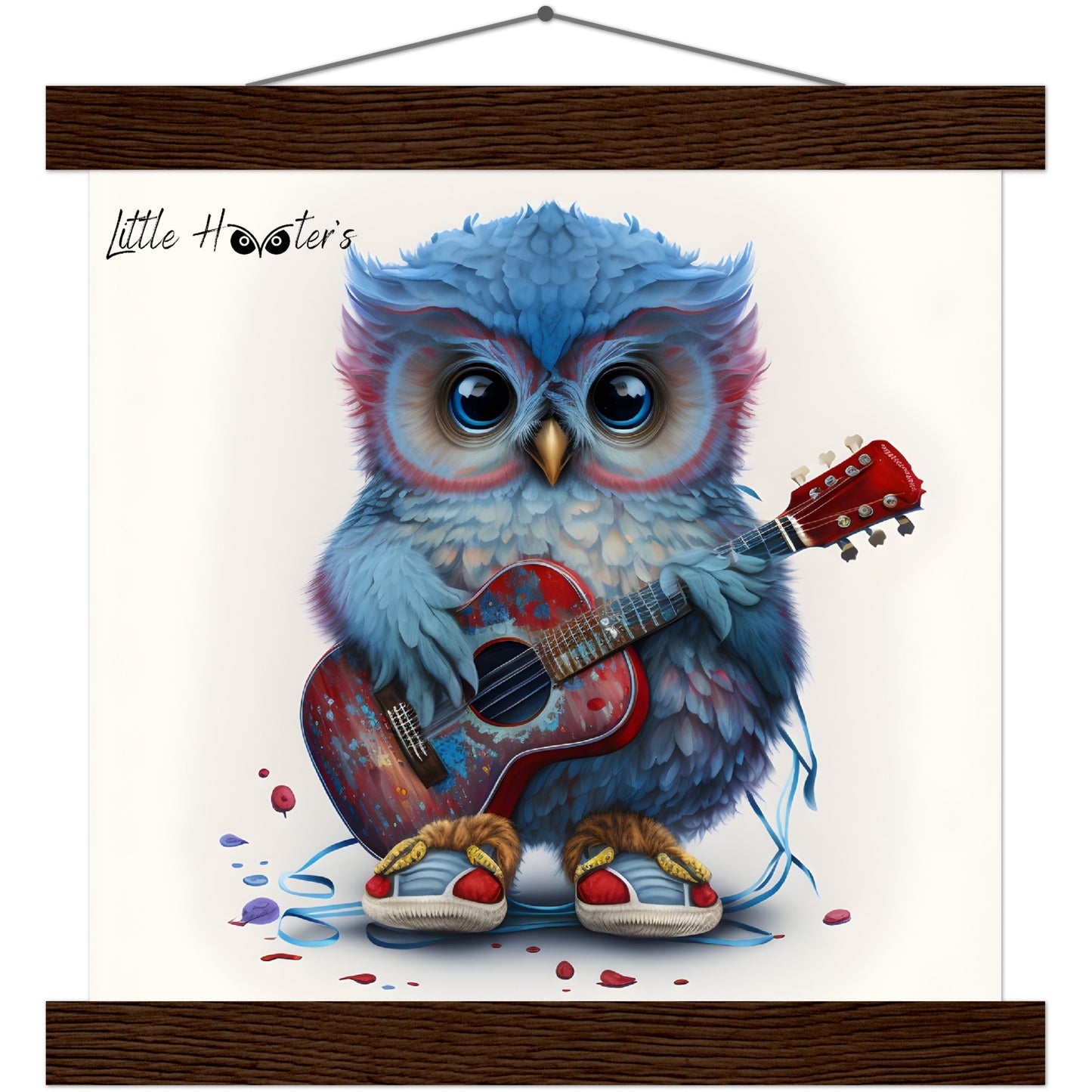 Jed, Little Hooters Owl : Premium Matte Paper Poster with Hanger