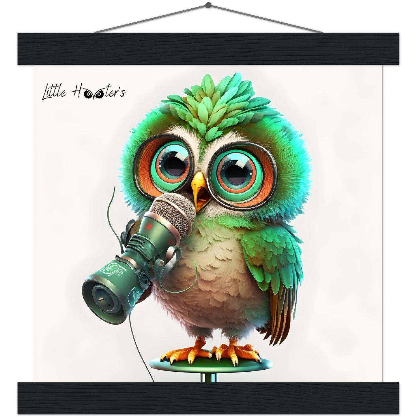 Chip, Little Hooters Owl : Premium Matte Paper Poster with Hanger