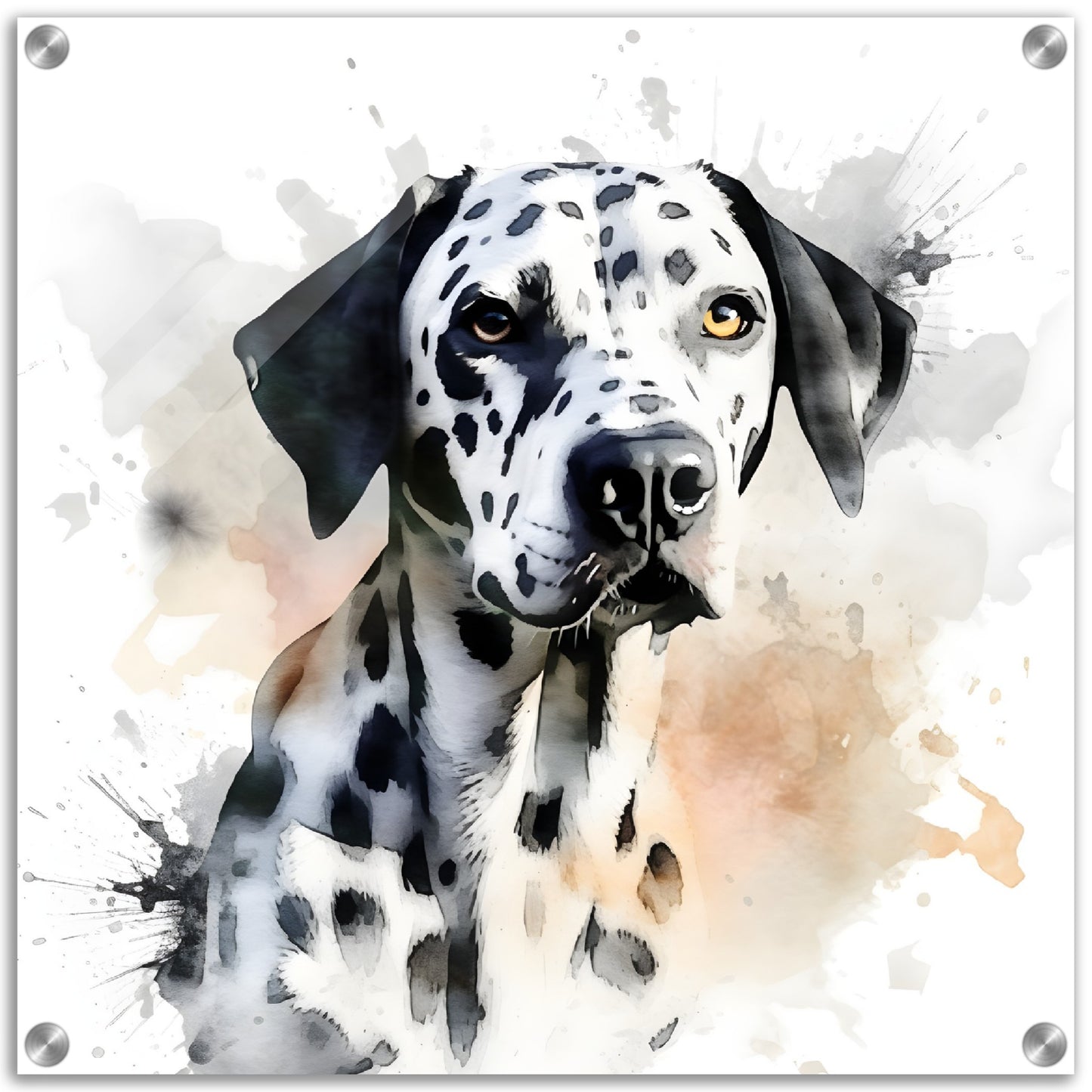 Dalmation Dog (b) Watercolor Acrylic Print