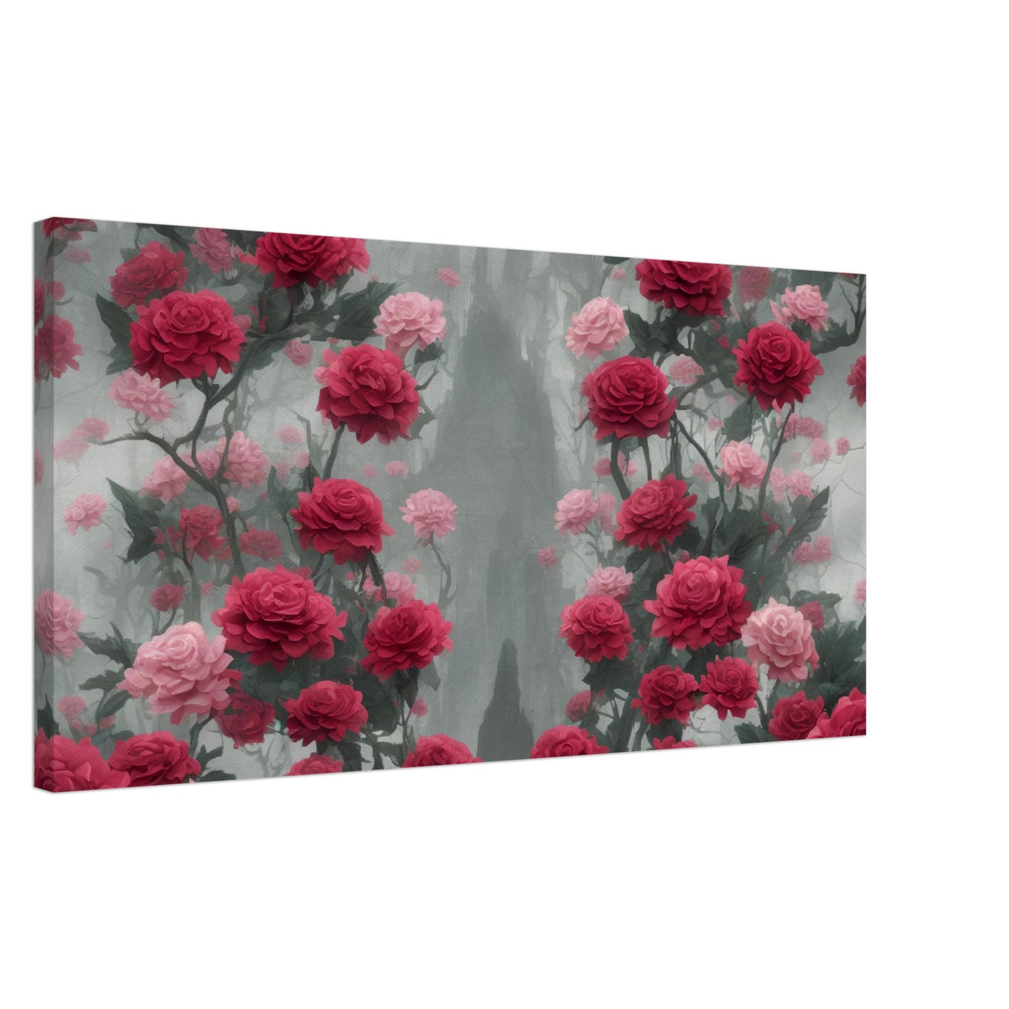 Dual Roses Gothic : Canvas