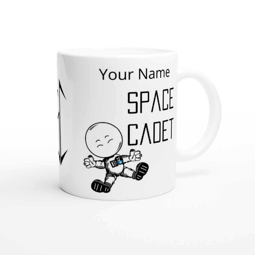Personlised ADD YOUR NAME : Space Cadet White 11oz Ceramic Mug