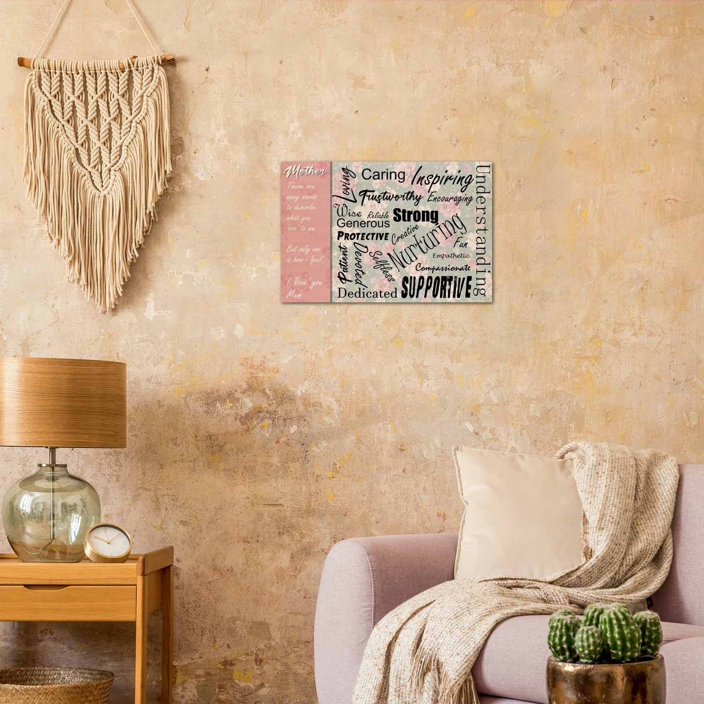 Wood Prints : Mothers Day Mothers Words