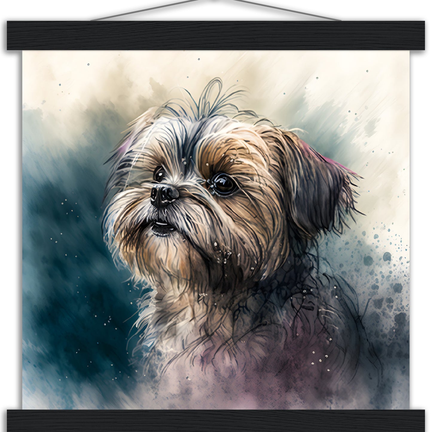 Shorkie (c) Watercolor Premium Matte Paper Poster with Hanger
