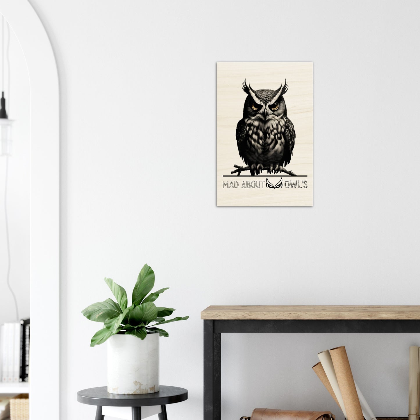 Wood Prints : Mad About Owl's