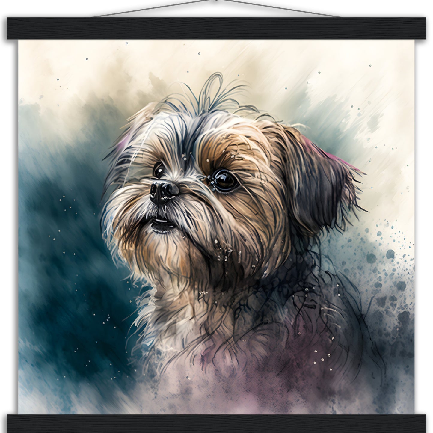 Shorkie (c) Watercolor Premium Matte Paper Poster with Hanger
