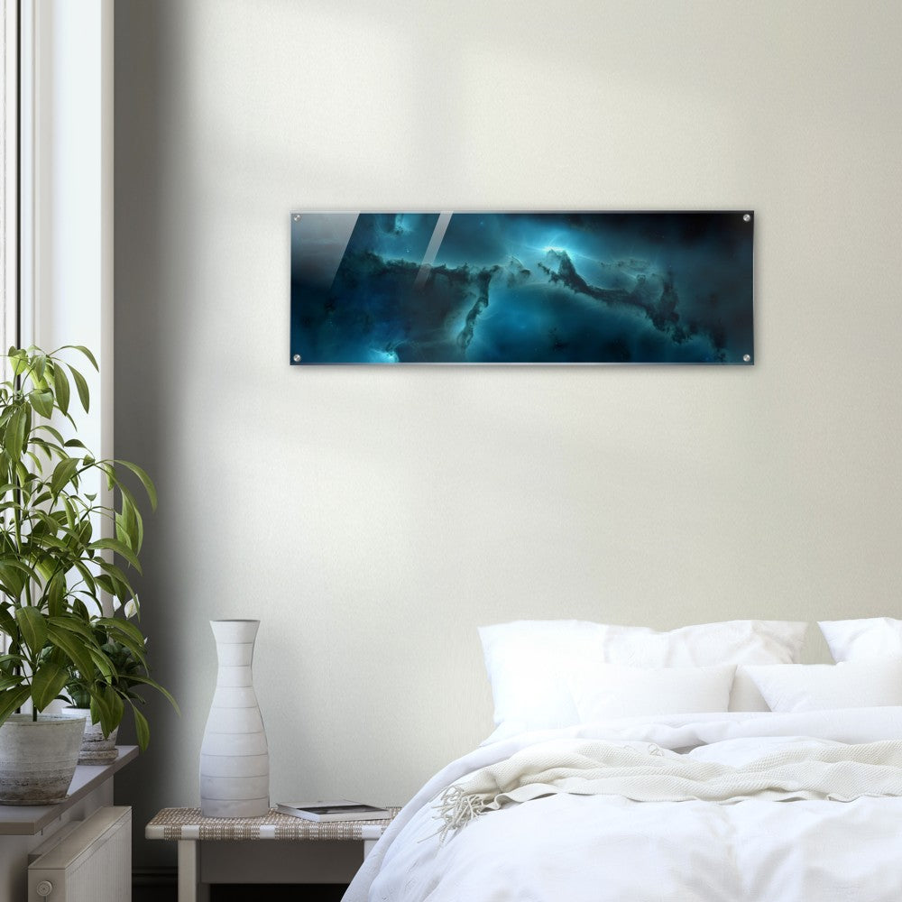 Acrylic Print : The Deep Blue (part of a collection of Nebula prints) Fantasy Nebula
