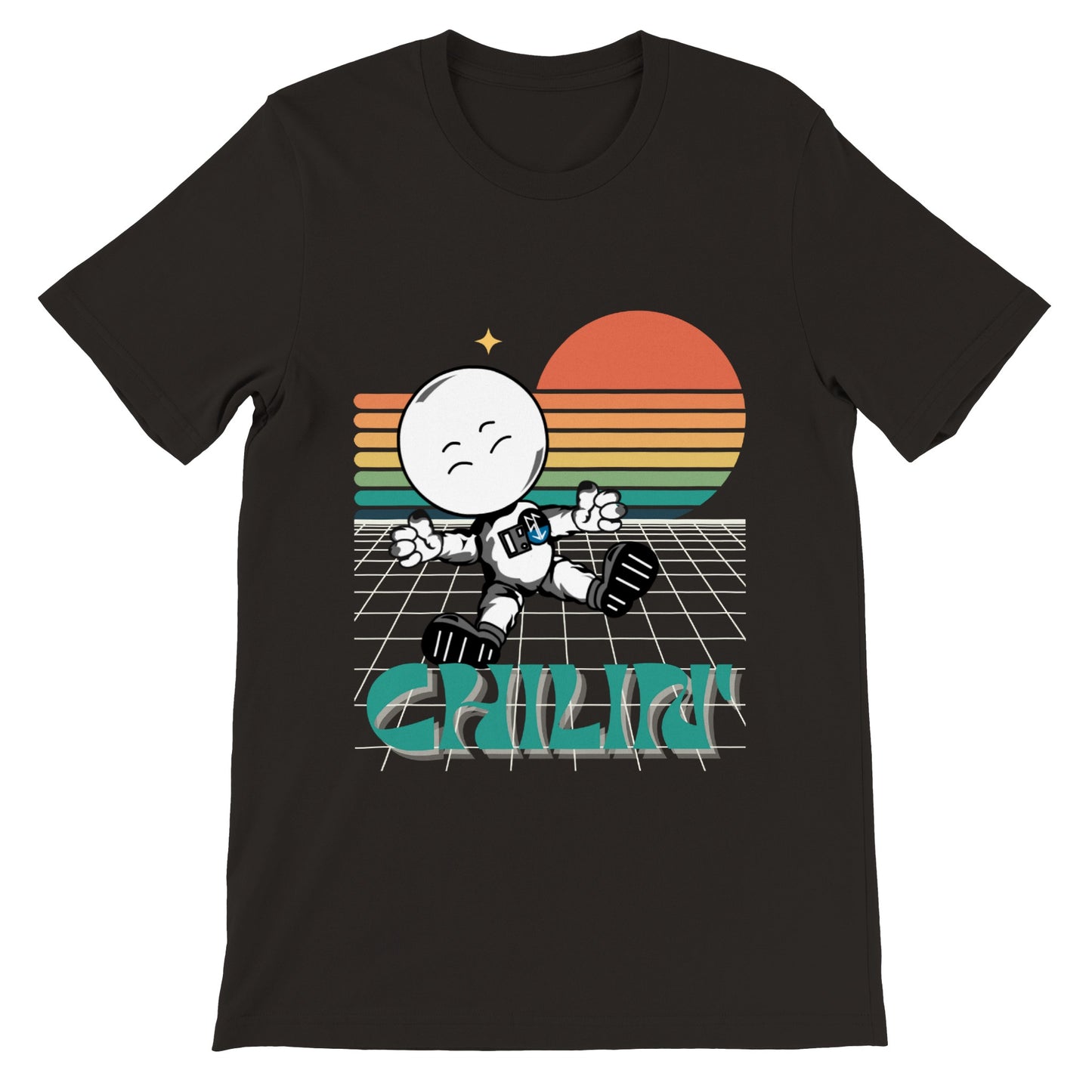 Chillin Space Cadet : Premium Unisex Crewneck T-shirt