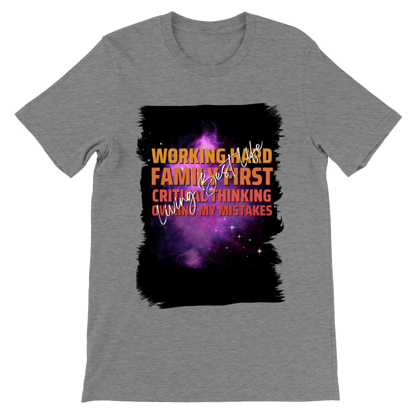 Working Hard : Premium Unisex Crewneck T-shirt