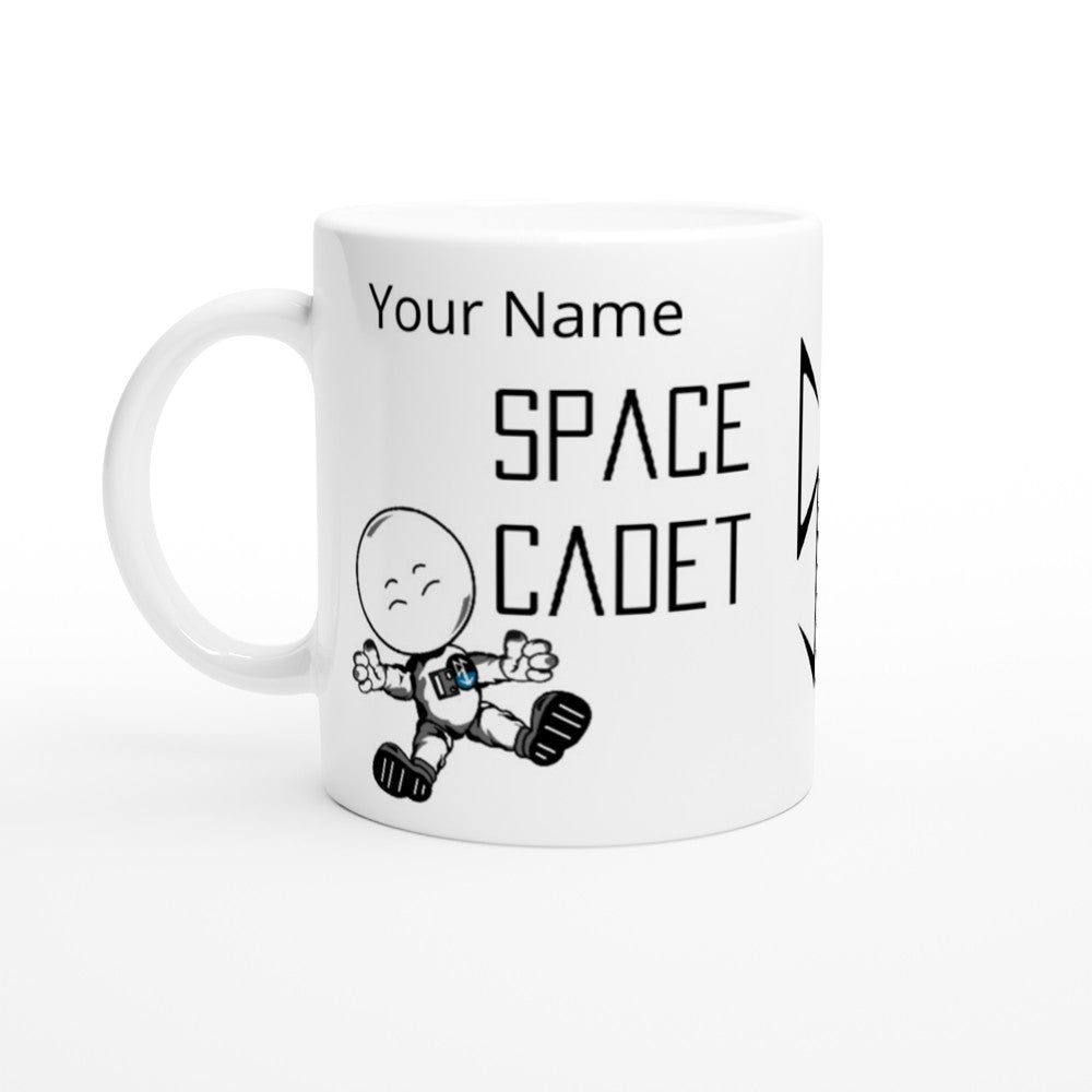 Personlised ADD YOUR NAME : Space Cadet White 11oz Ceramic Mug