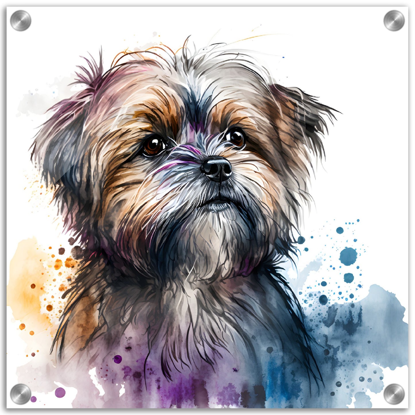 Shorkie (c) Dog Watercolor Acrylic Print