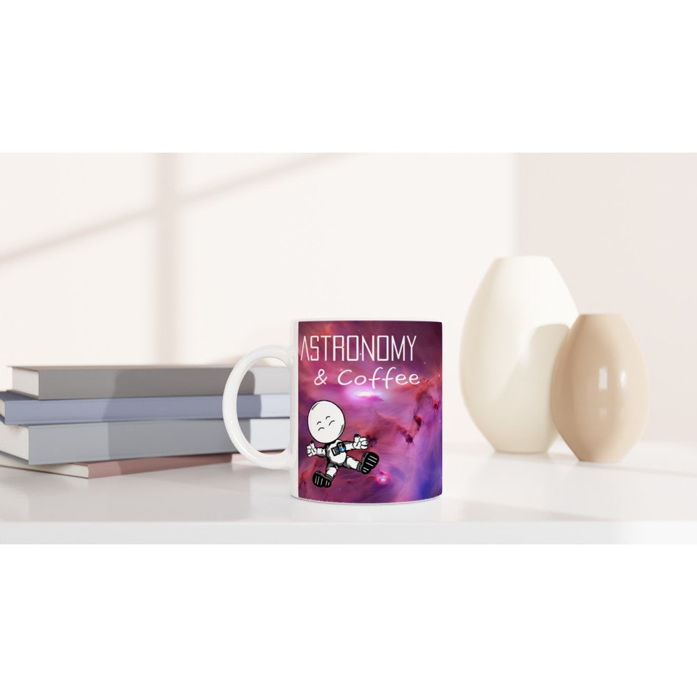 Astronomy & Coffee Scorched Reign Of Fire White 11oz Ceramic Mug