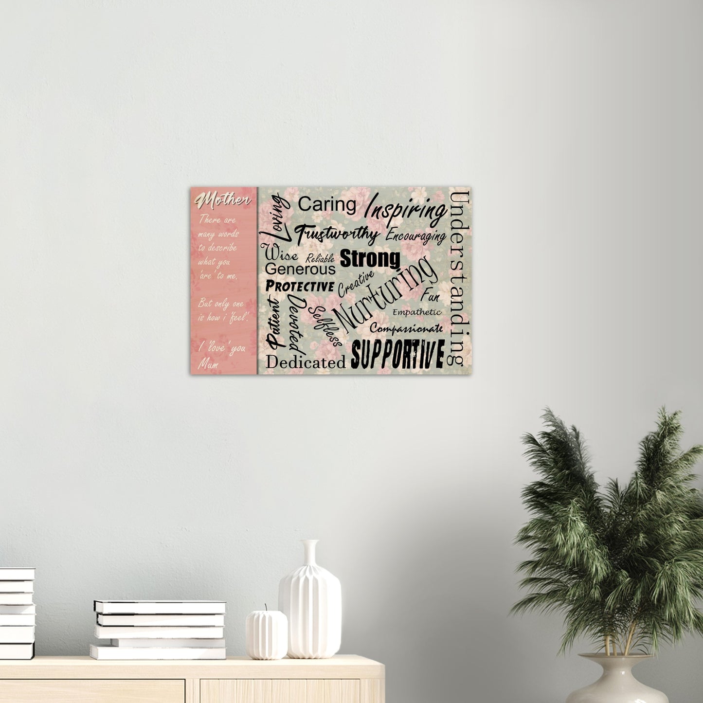 Wood Prints : Mothers Day Mothers Words