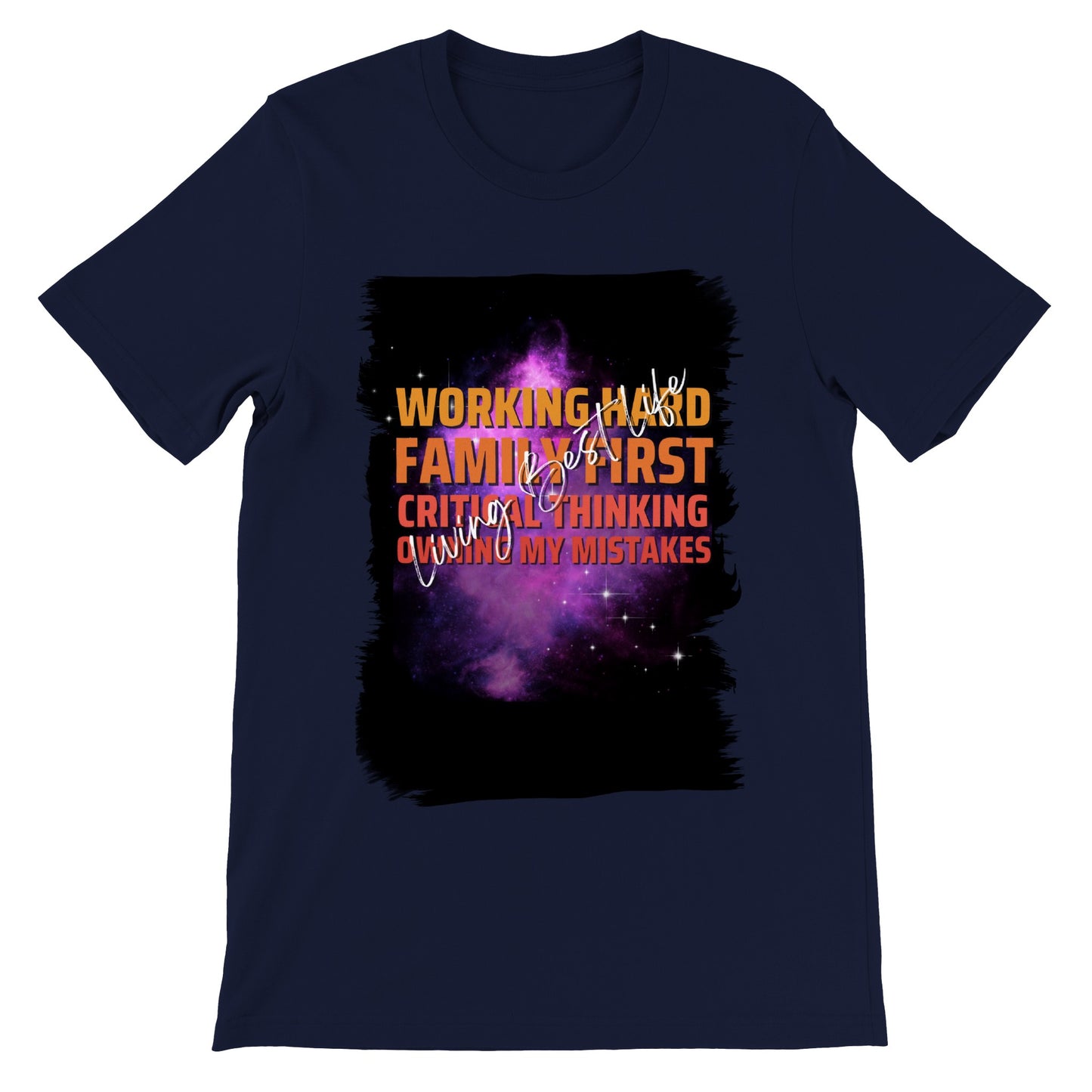 Working Hard : Premium Unisex Crewneck T-shirt