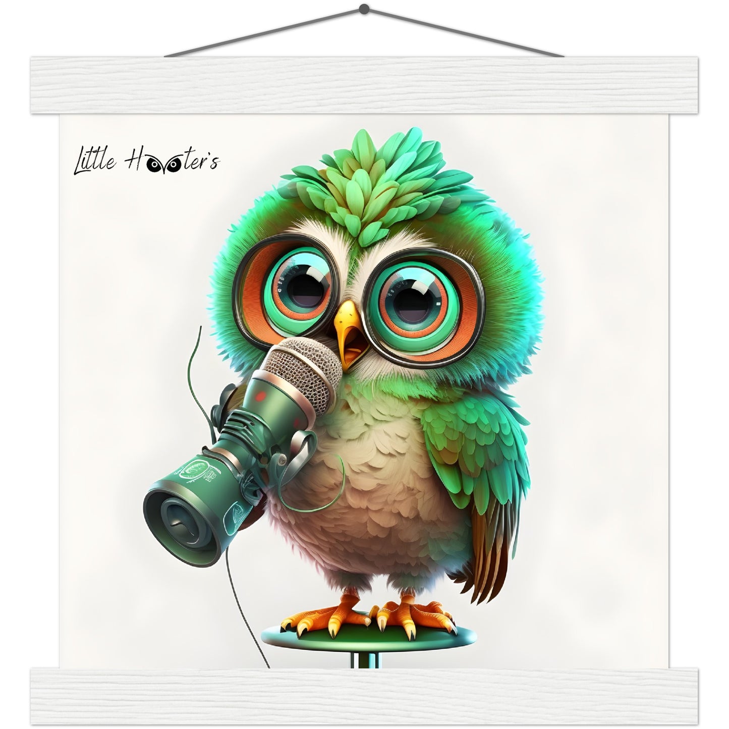 Chip, Little Hooters Owl : Premium Matte Paper Poster with Hanger