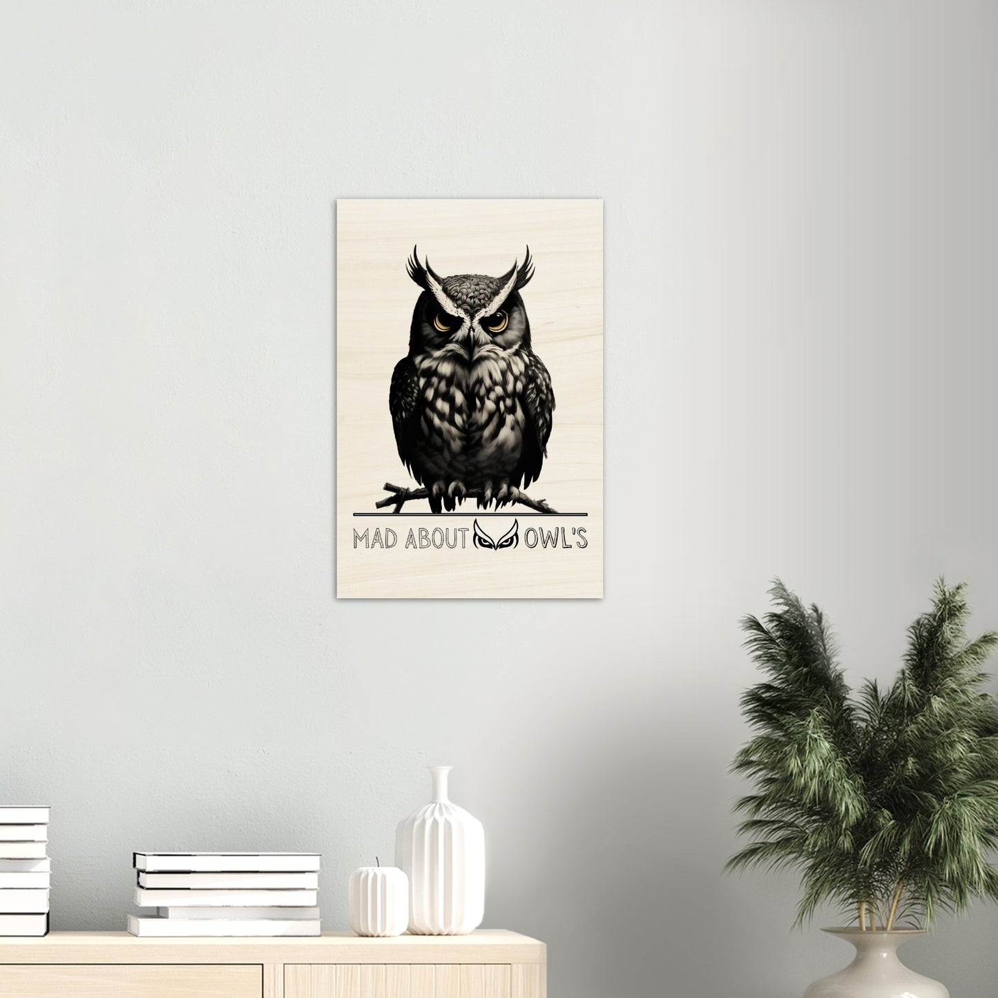 Wood Prints : Mad About Owl's