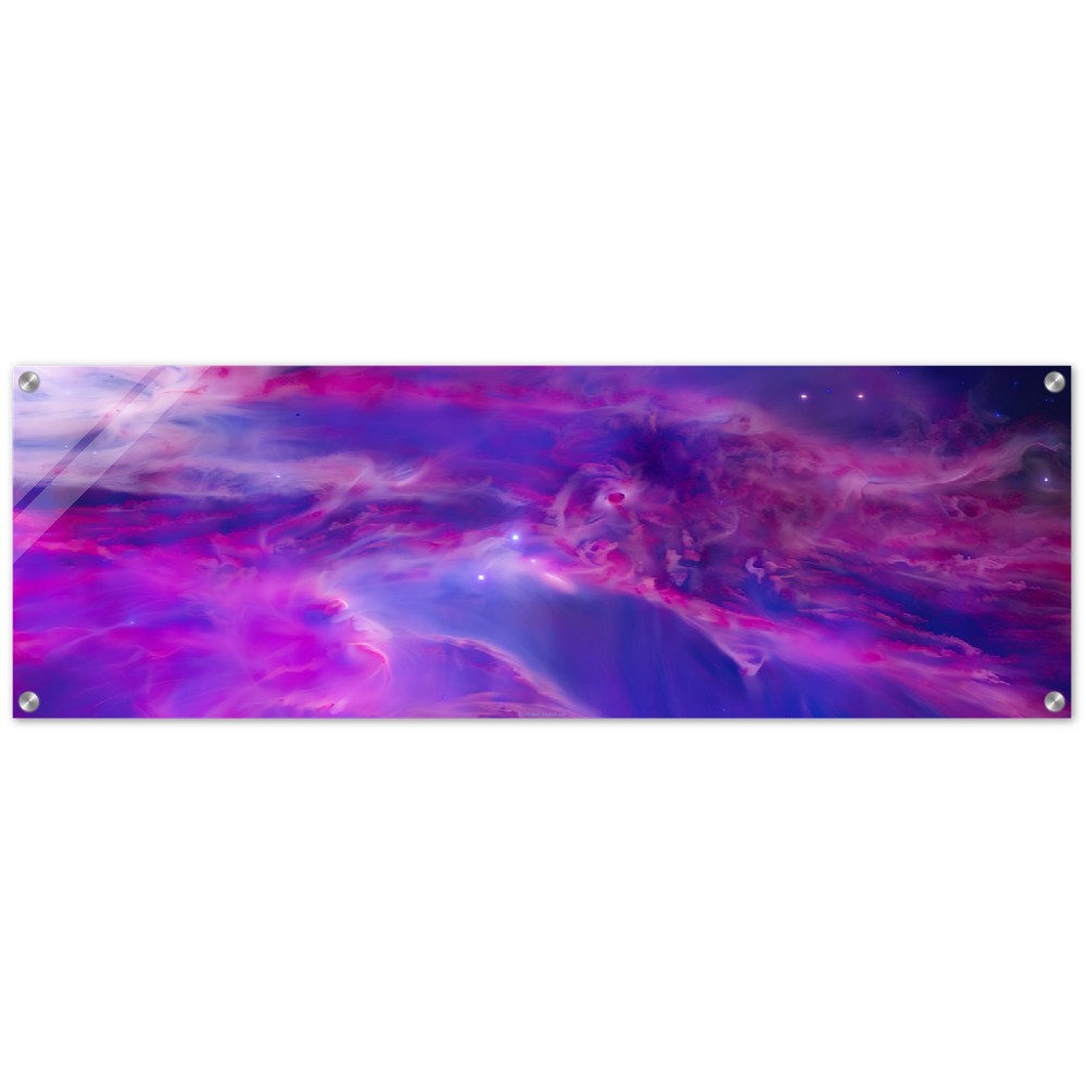 Acrylic Print : Magenta Sky (part of a collection of Nebula prints) Fantasy Nebula