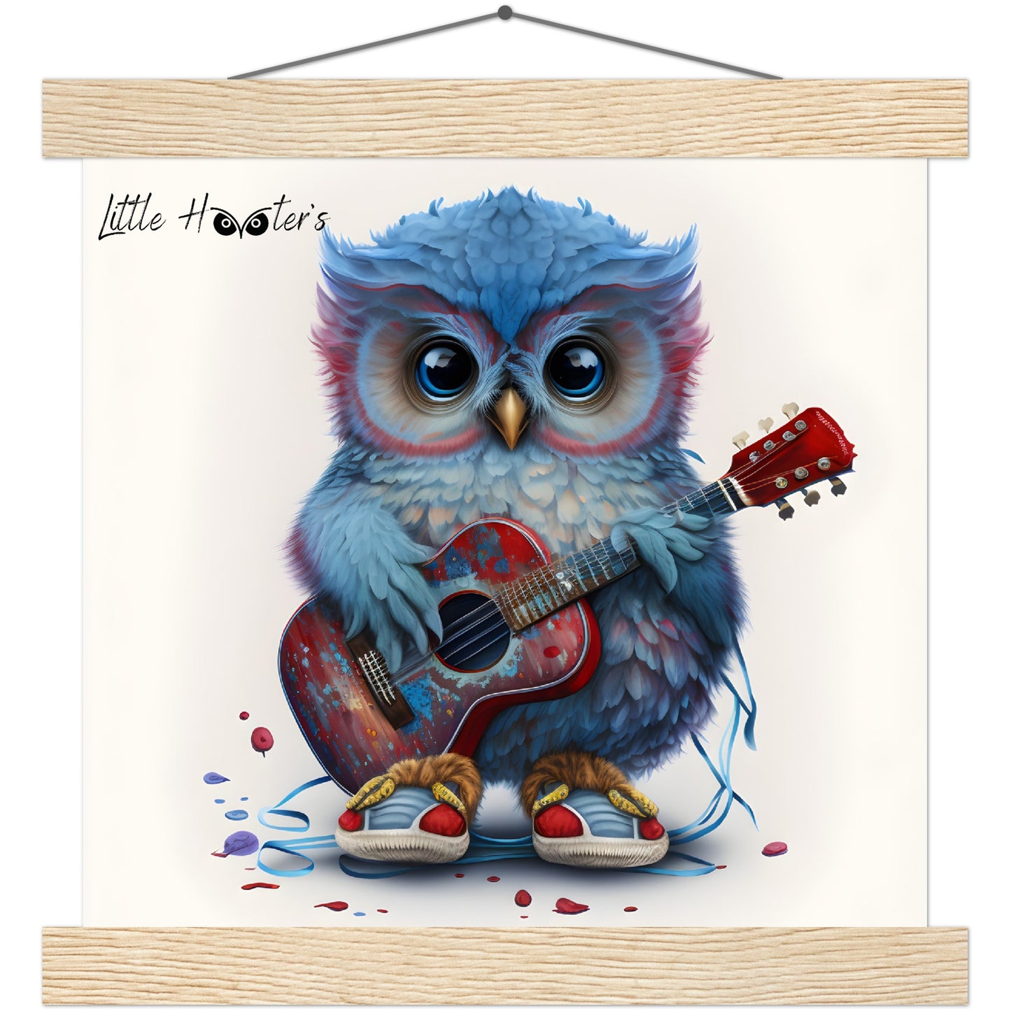 Jed, Little Hooters Owl : Premium Matte Paper Poster with Hanger