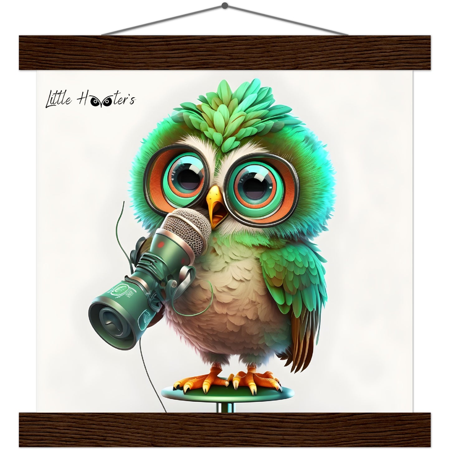 Chip, Little Hooters Owl : Premium Matte Paper Poster with Hanger