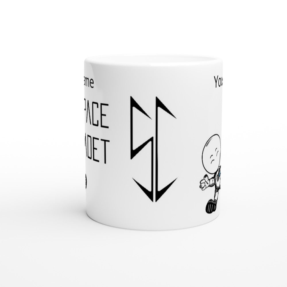 Personlised ADD YOUR NAME : Space Cadet White 11oz Ceramic Mug