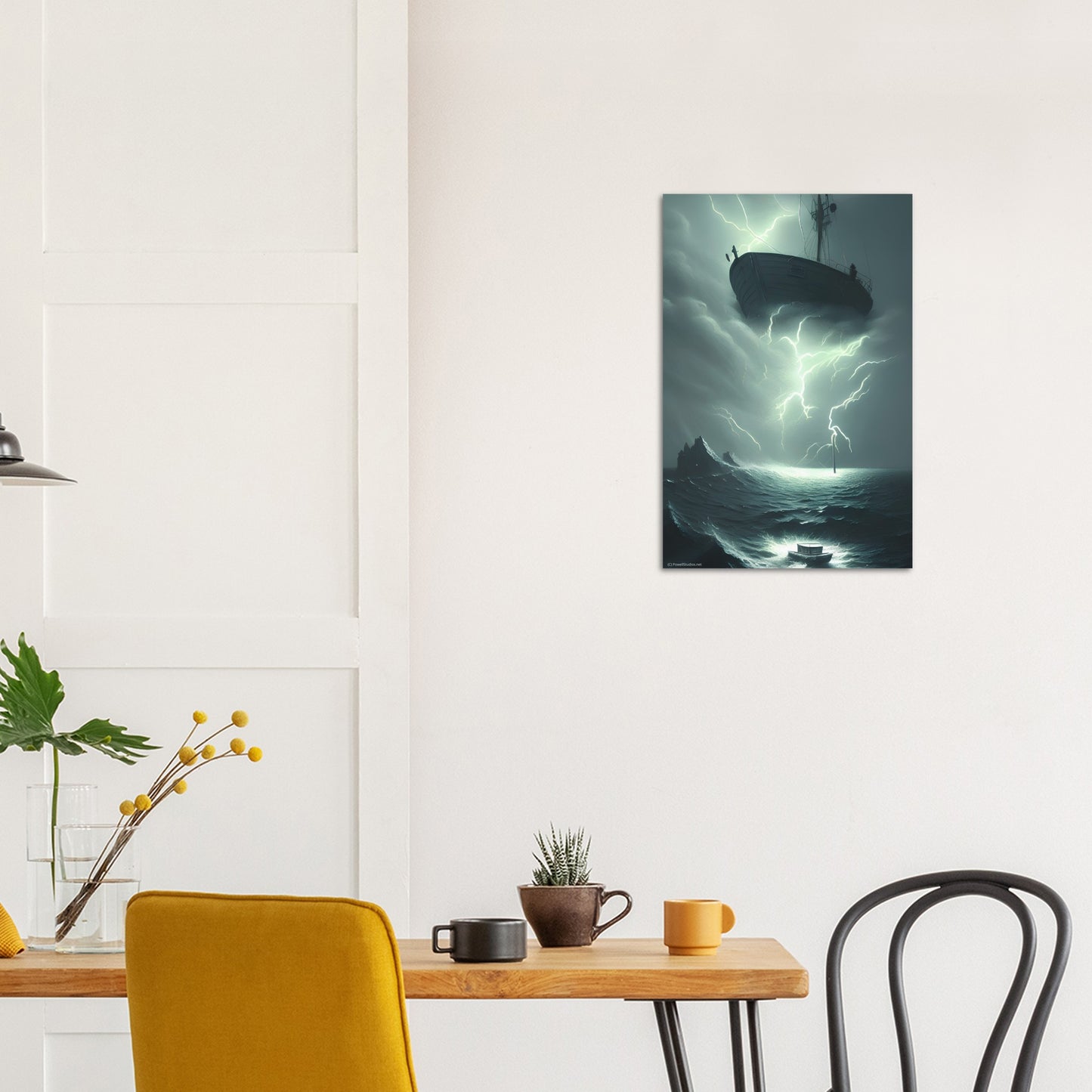 Aluminum Print : Escape : A UFO Sci Fi collection of Aluminium prints.
