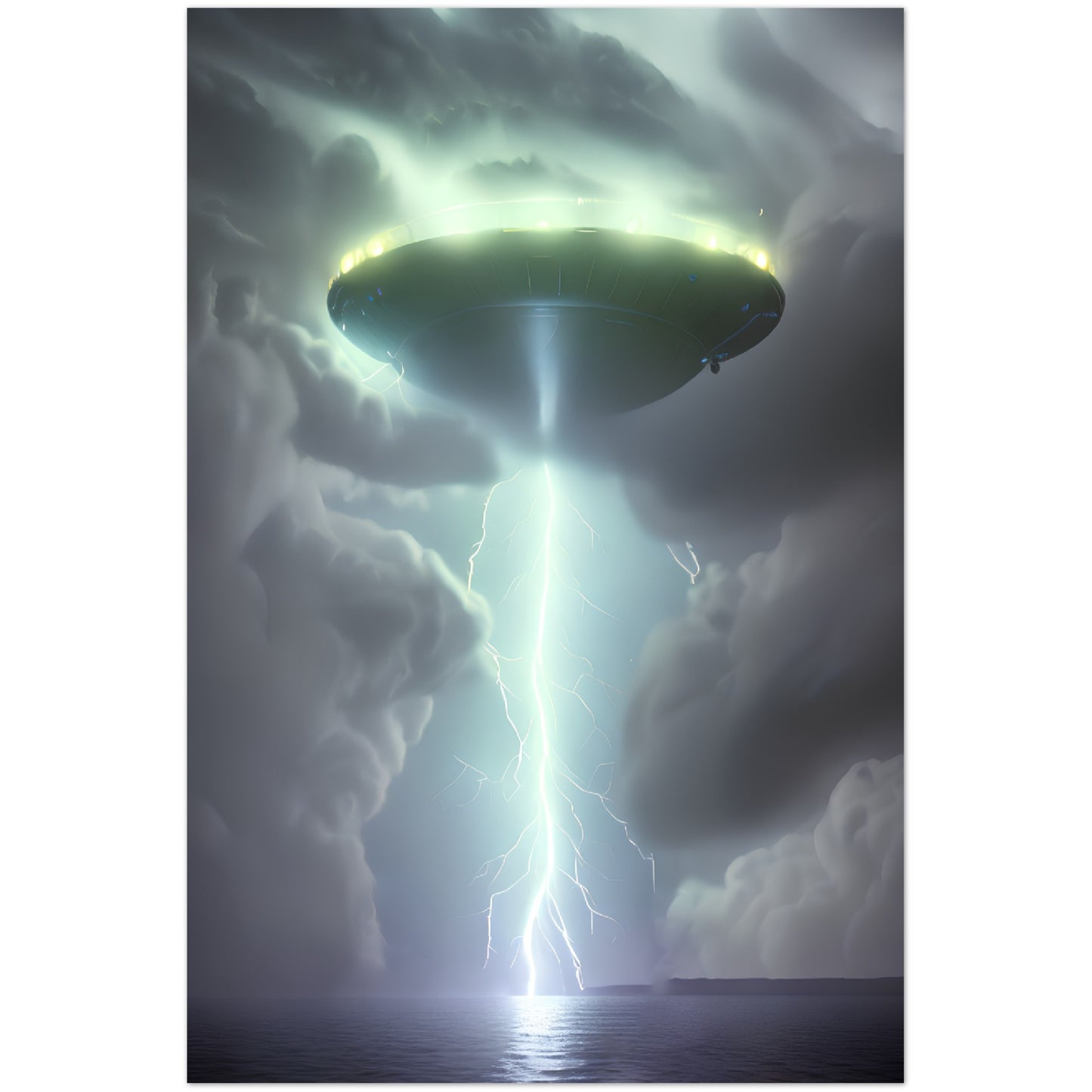 Aluminum Print : Abduction : A UFO Sci Fi collection of Aluminium prints.