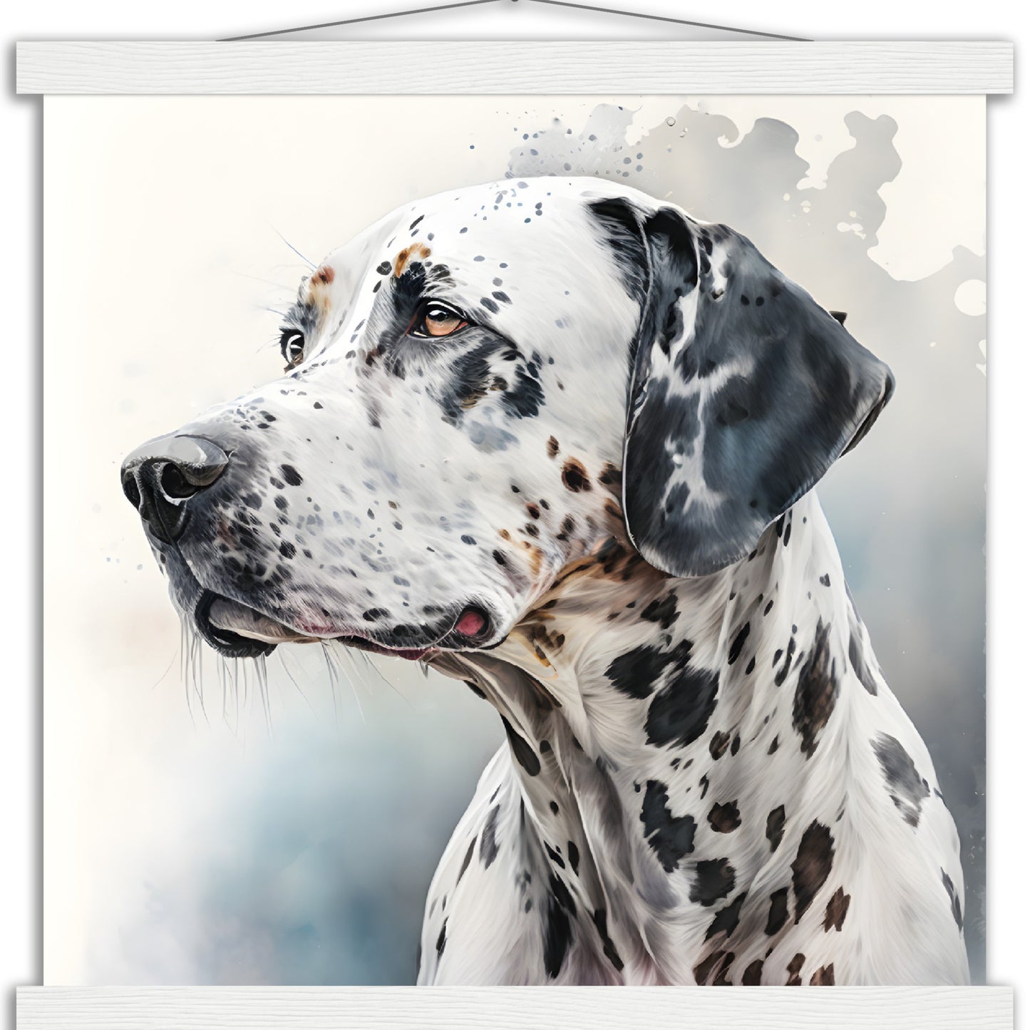 Dalmation Dog (c) Watercolor Premium Matte Paper Poster with Hanger