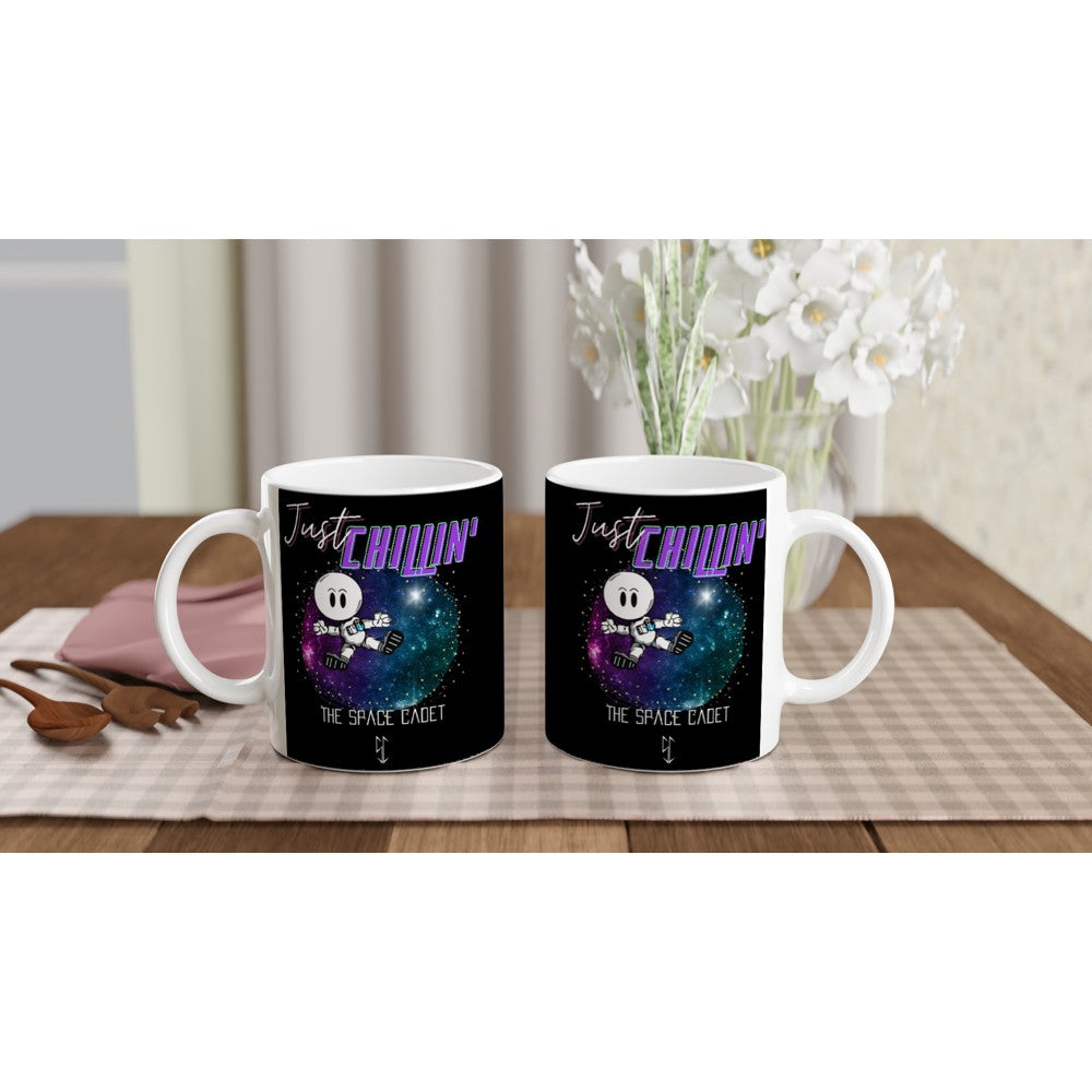 Just Chillin! : Fun Black & White 11oz Ceramic Mug