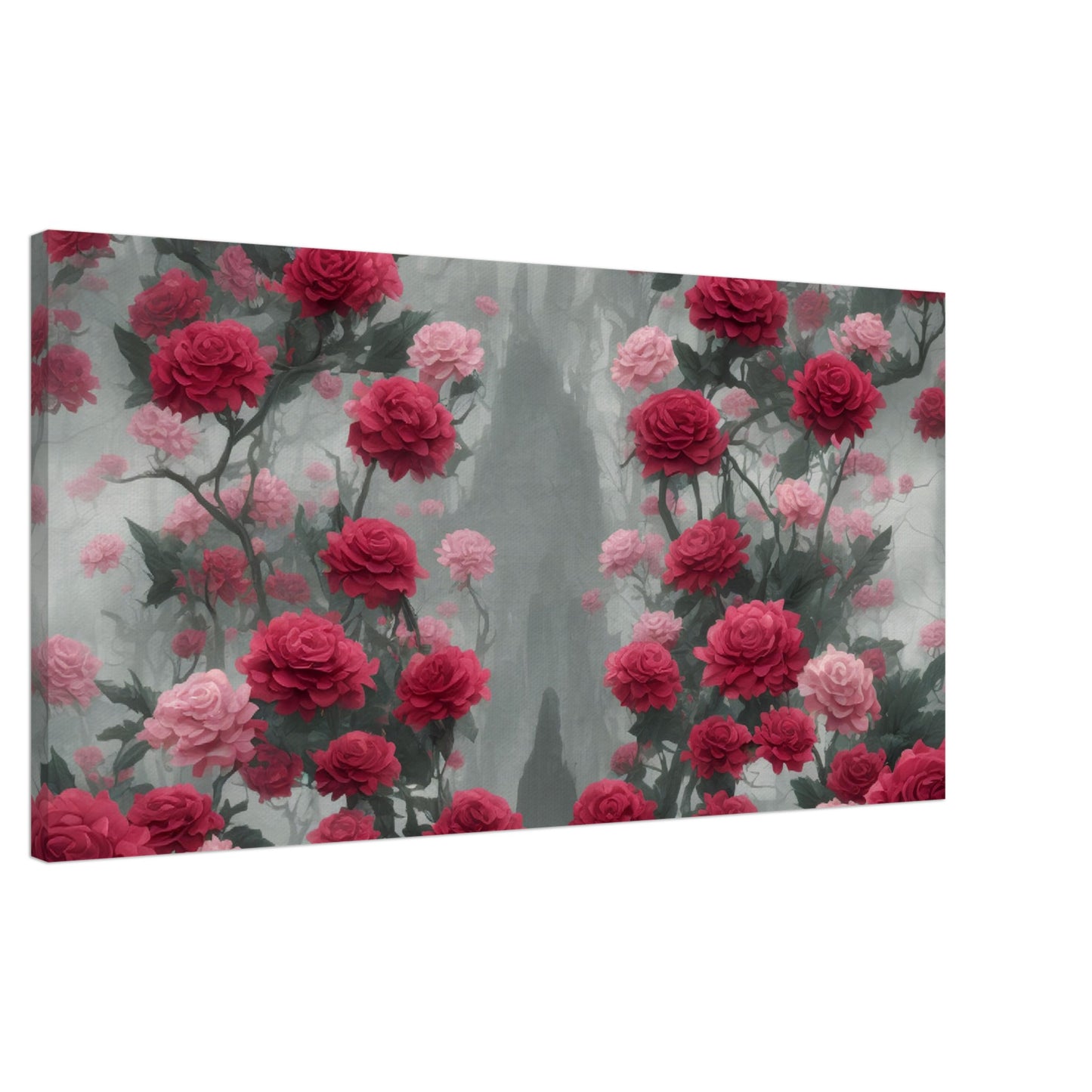 Dual Roses Gothic : Canvas