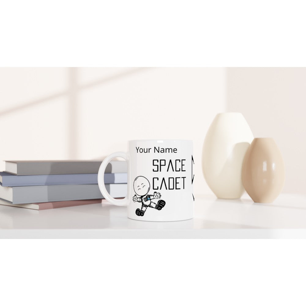 Personlised ADD YOUR NAME : Space Cadet White 11oz Ceramic Mug