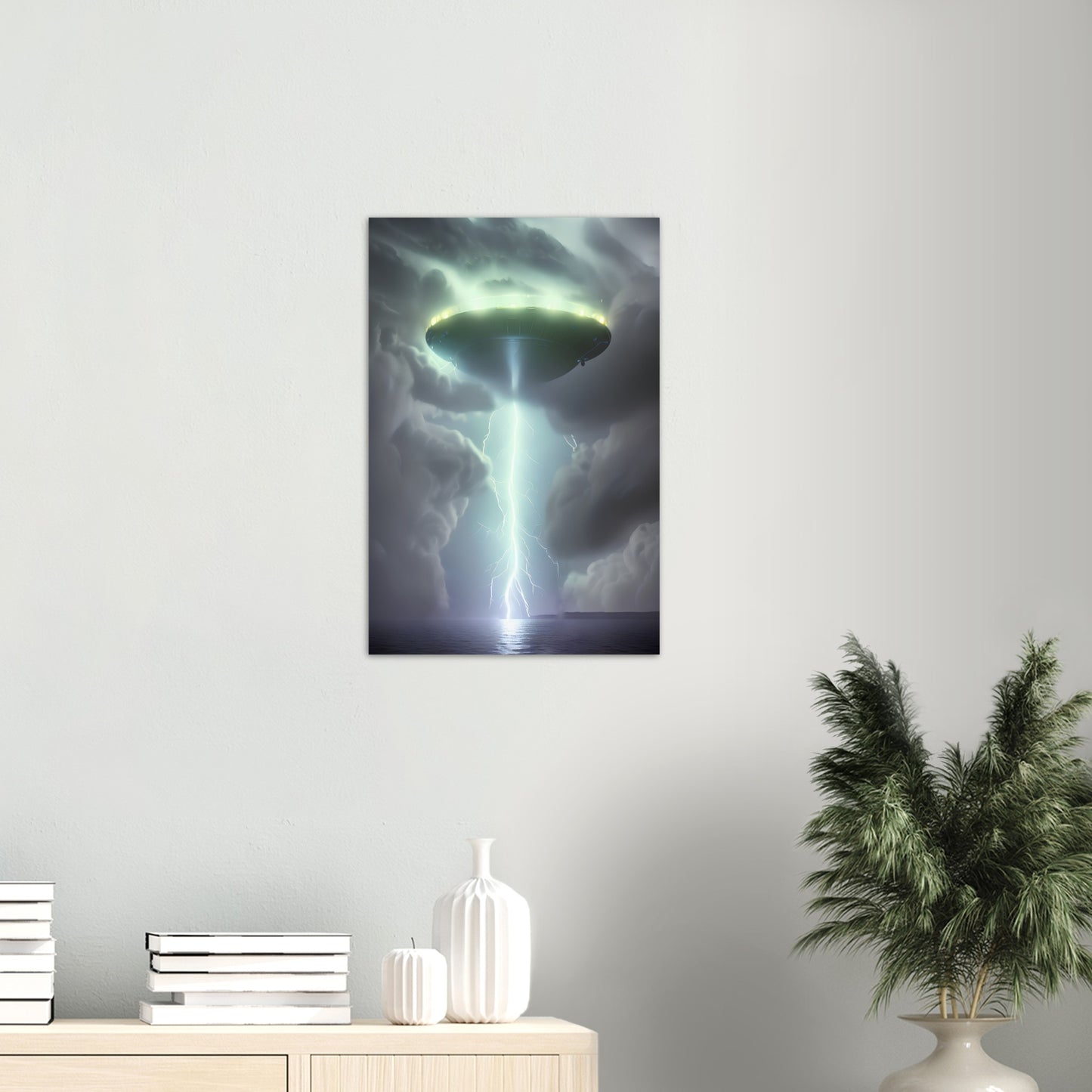 Aluminum Print : Abduction : A UFO Sci Fi collection of Aluminium prints.