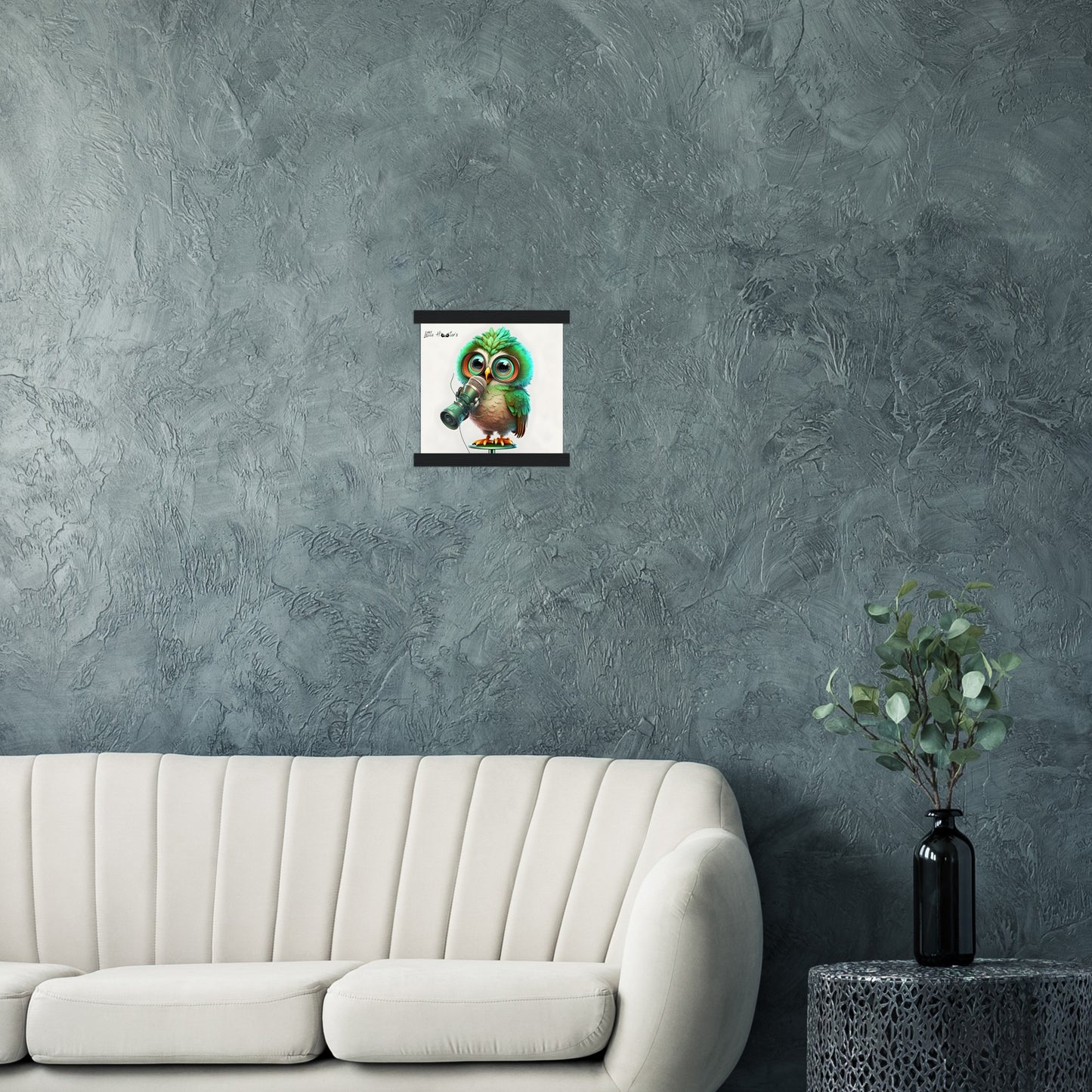 Chip, Little Hooters Owl : Premium Matte Paper Poster with Hanger