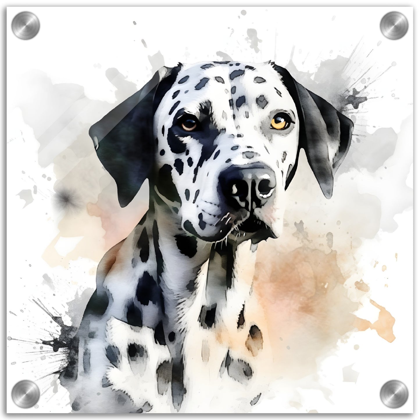 Dalmation Dog (b) Watercolor Acrylic Print