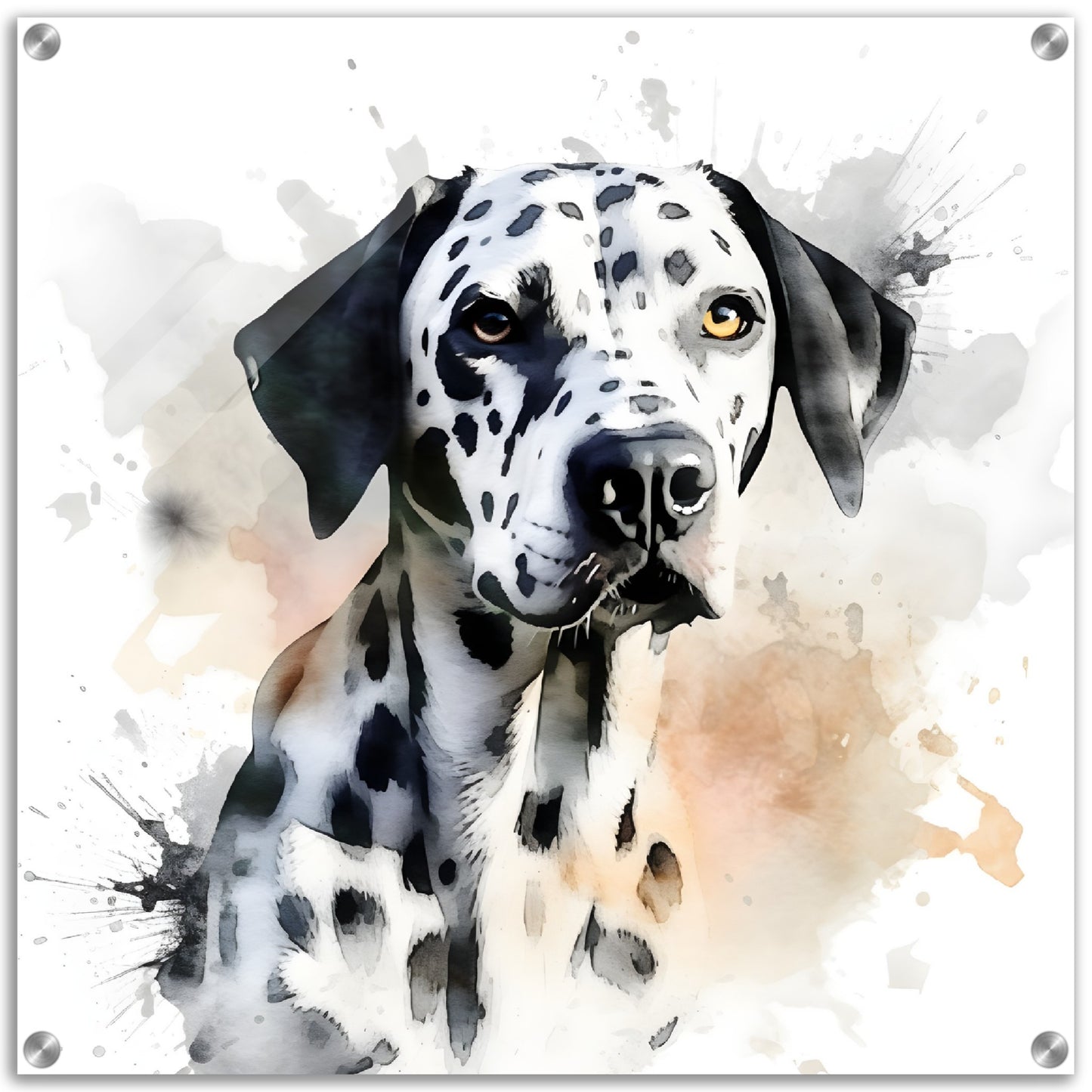 Dalmation Dog (b) Watercolor Acrylic Print