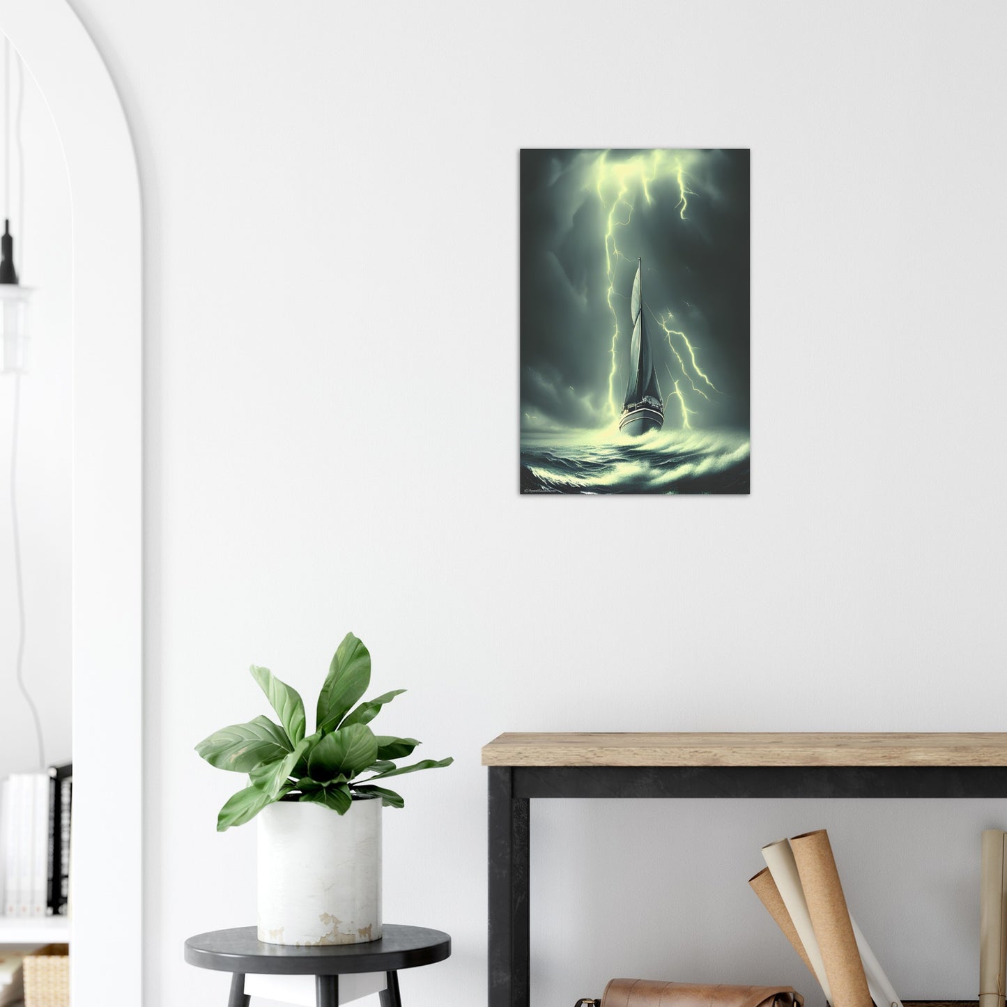 Aluminum Print : Alone : A UFO Sci Fi collection of Aluminium prints.