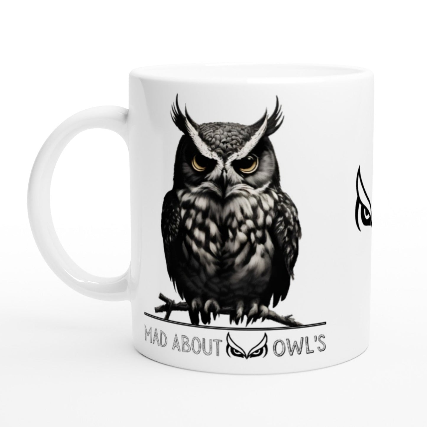Mad About Owls : White 11oz Ceramic Mug