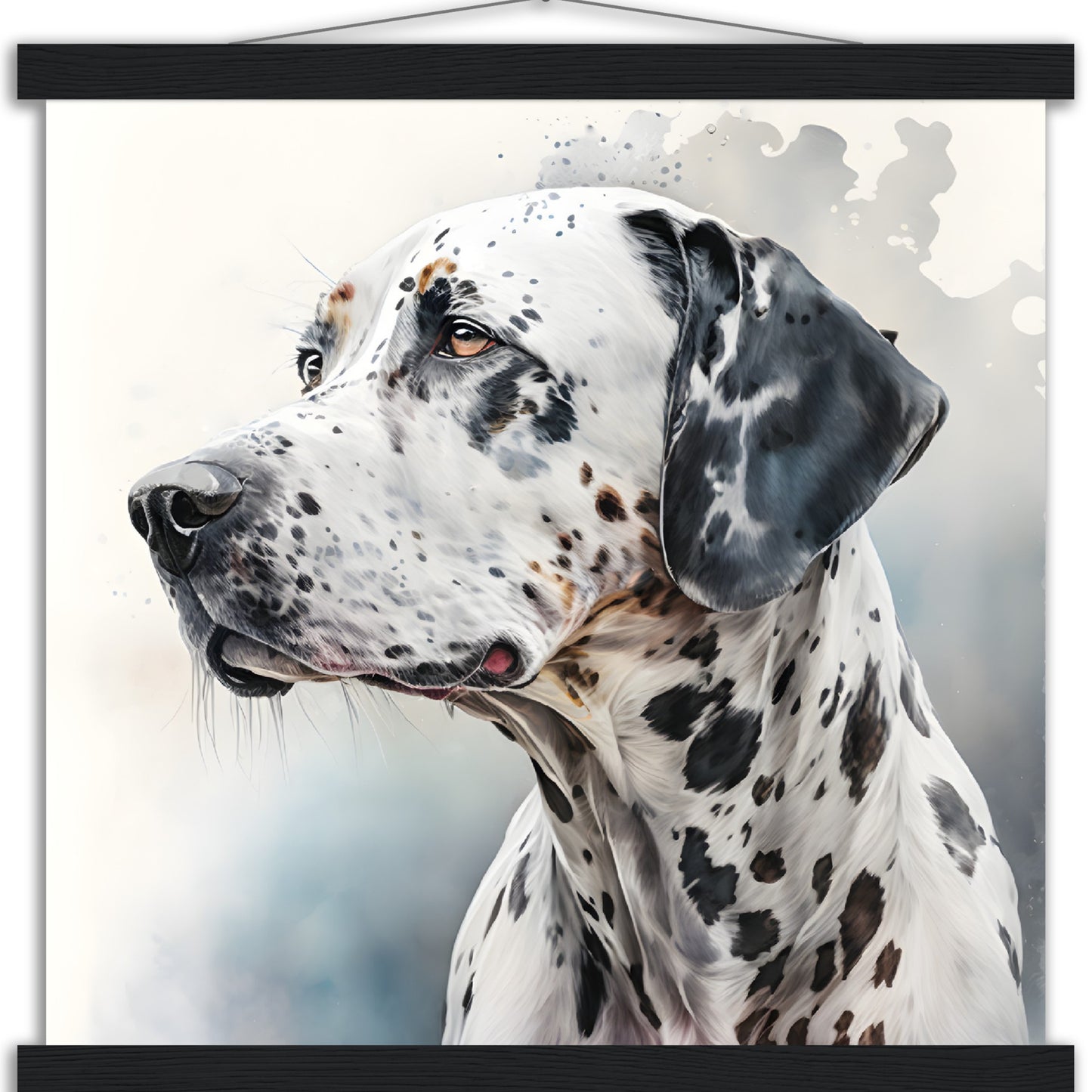 Dalmation Dog (c) Watercolor Premium Matte Paper Poster with Hanger