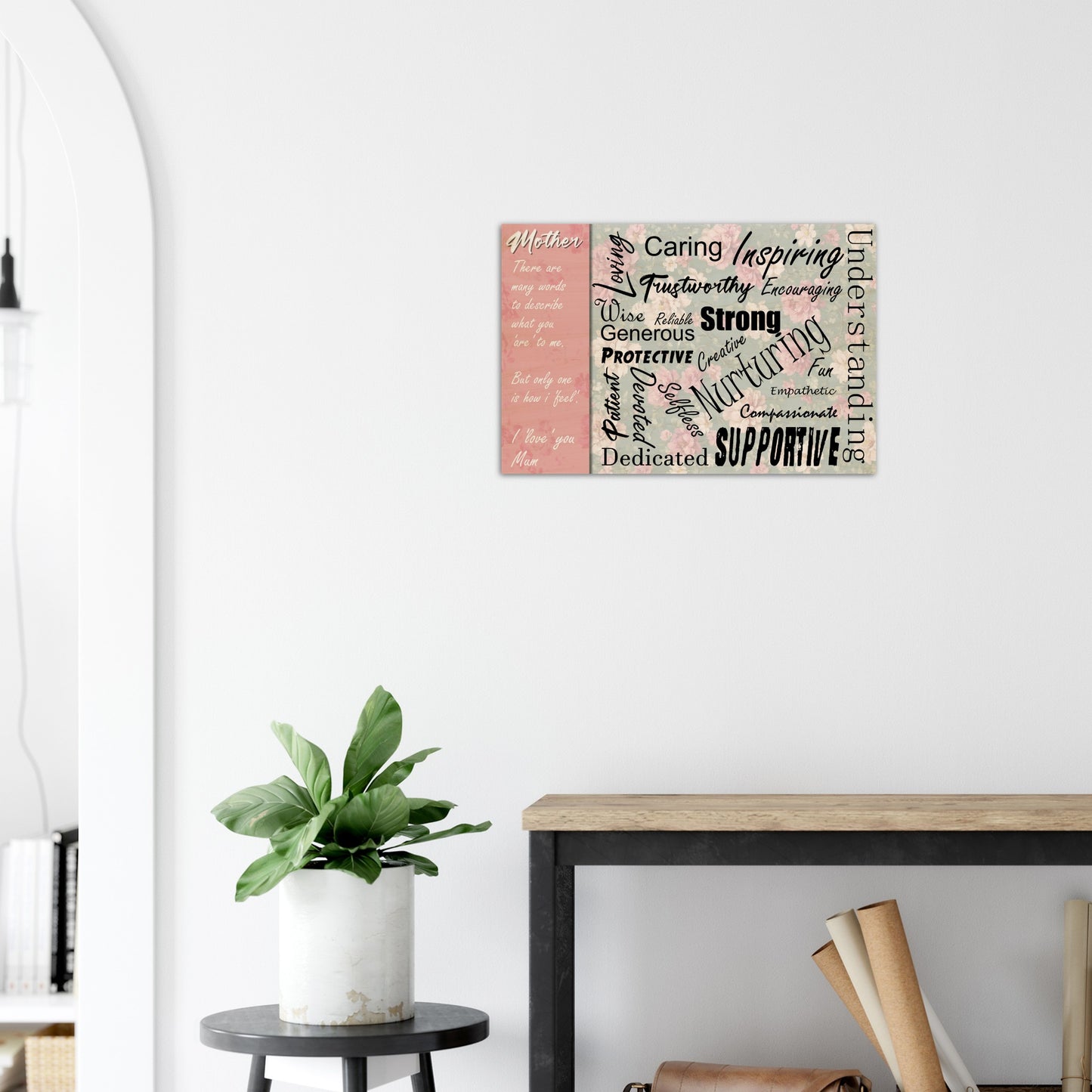 Wood Prints : Mothers Day Mothers Words