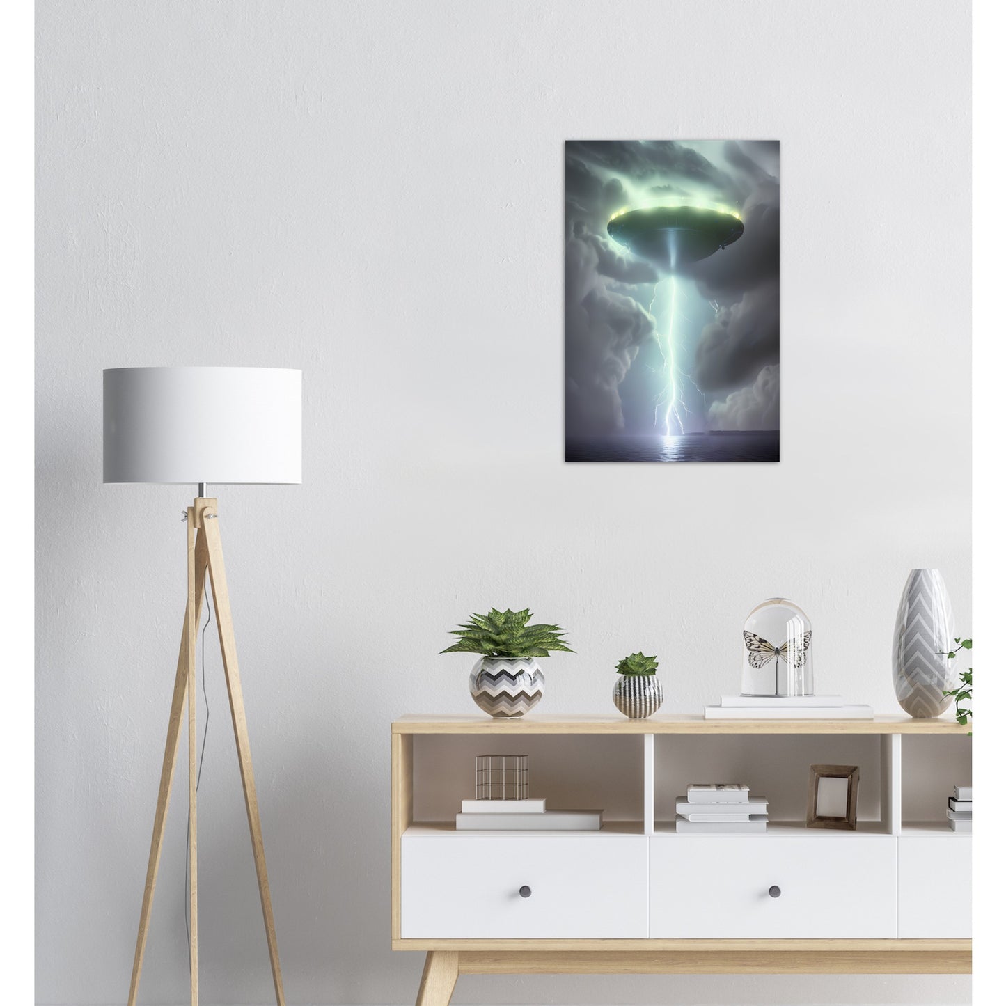 Aluminum Print : Abduction : A UFO Sci Fi collection of Aluminium prints.
