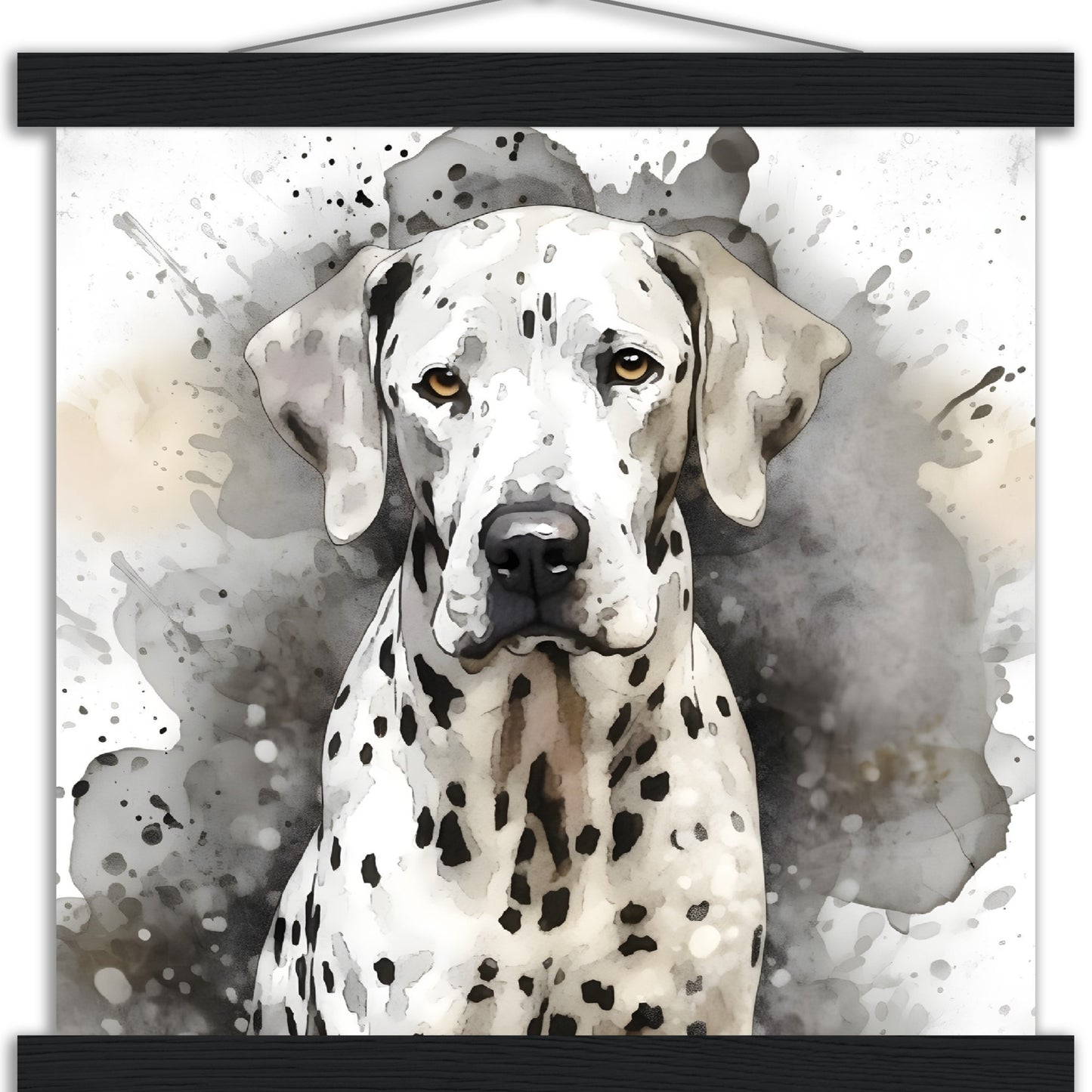 Dalmation Dog Watercolor Premium Matte Paper Poster with Hanger