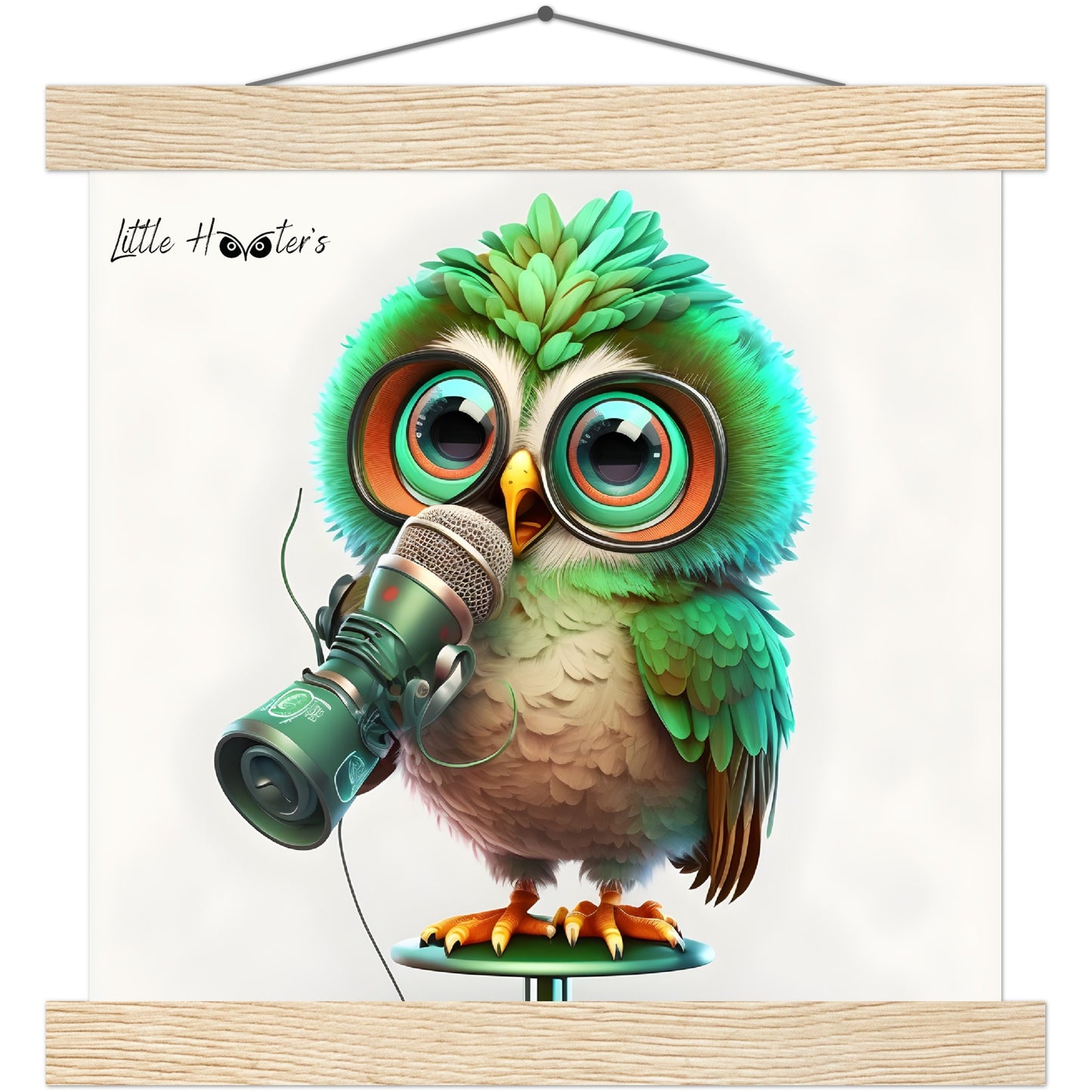 Chip, Little Hooters Owl : Premium Matte Paper Poster with Hanger