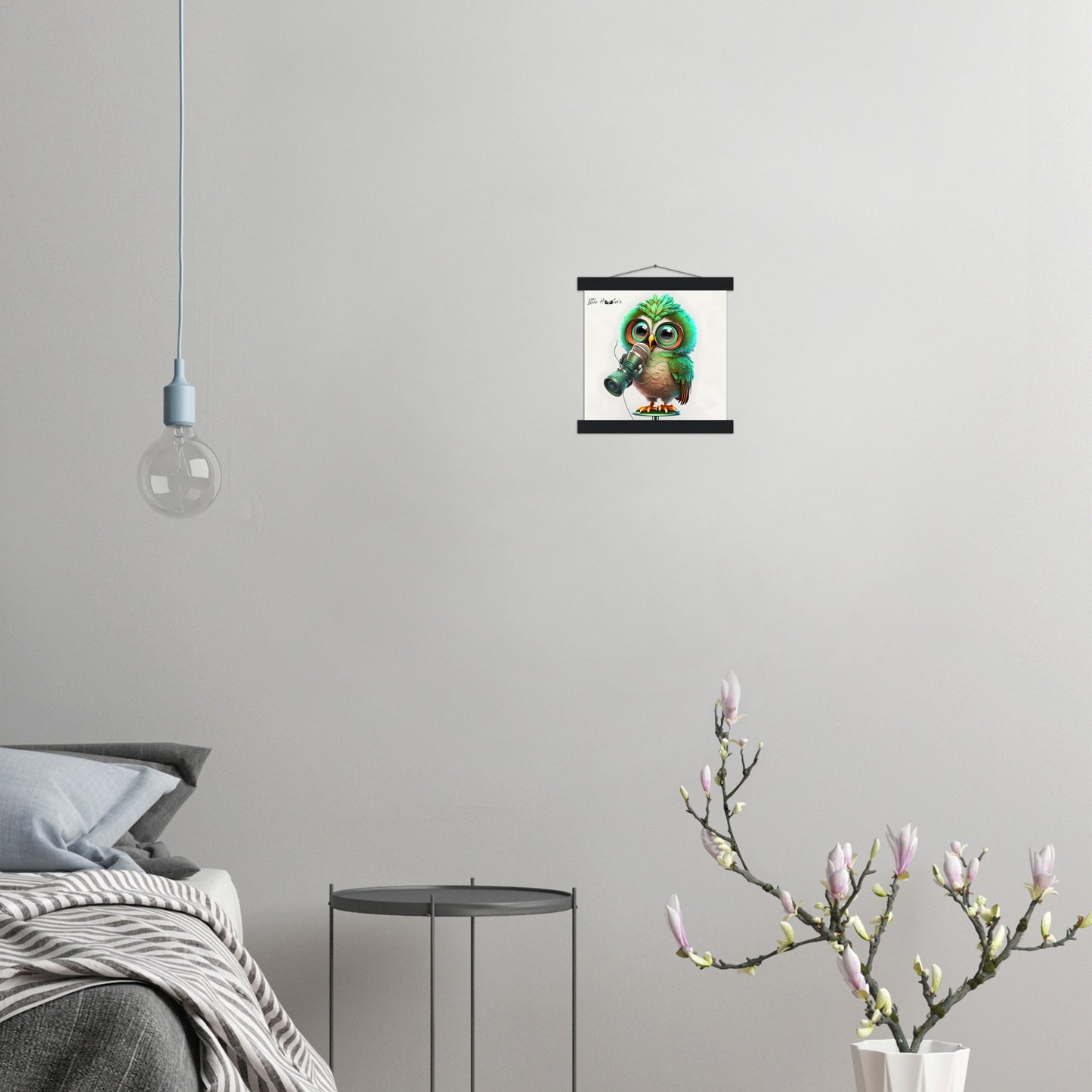 Chip, Little Hooters Owl : Premium Matte Paper Poster with Hanger