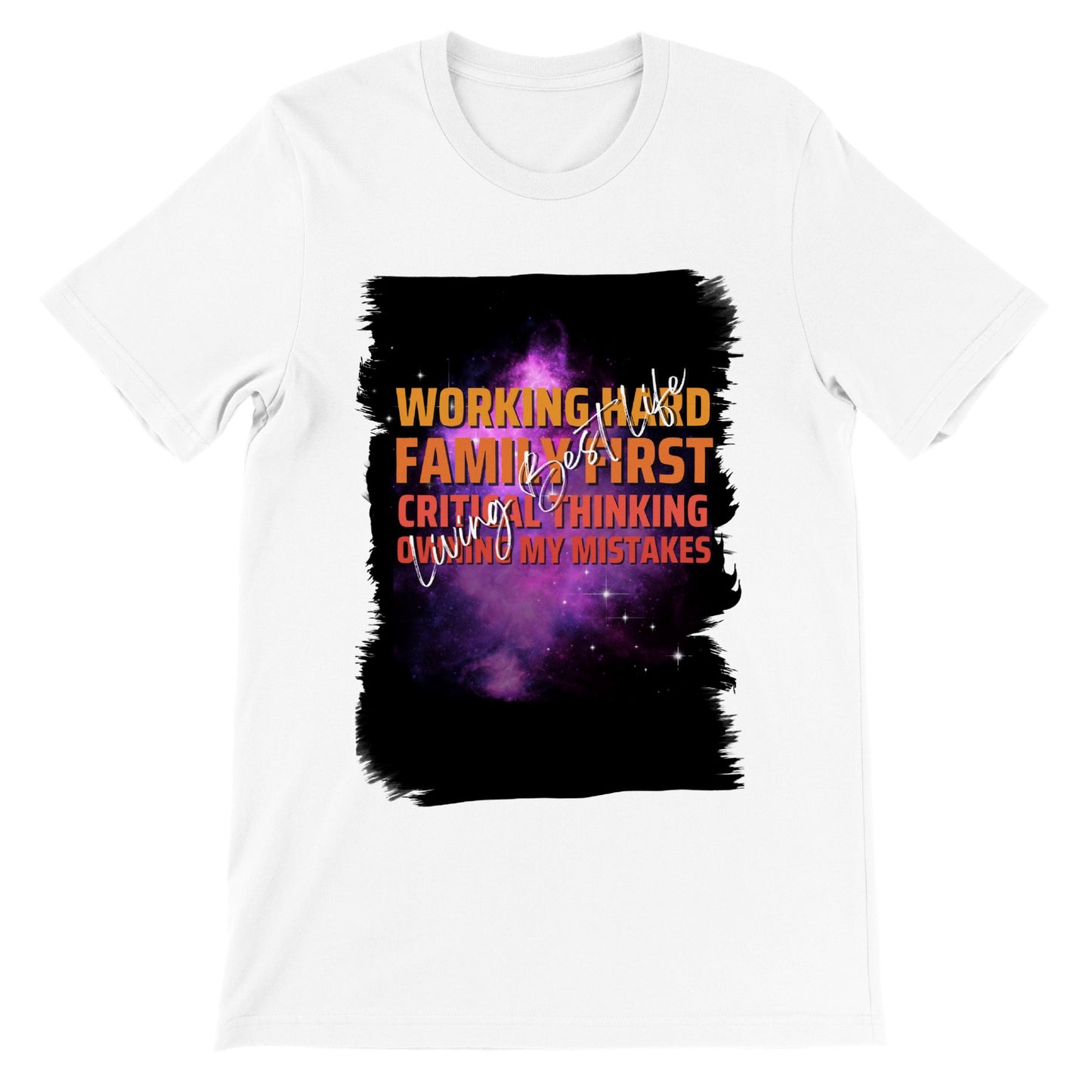 Working Hard : Premium Unisex Crewneck T-shirt